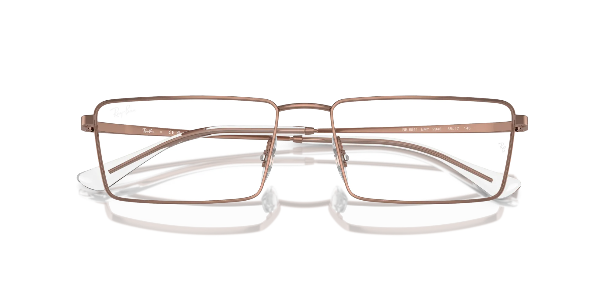 Ray - Ban RX6541 EMY 2943 Montature da vista Metallo Bronzo Trasparente Squadrata Normale - immagine 2