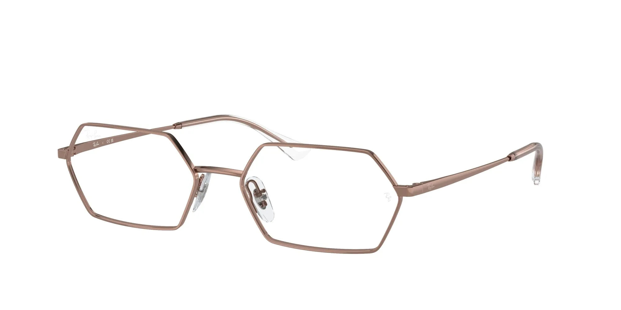 Ray - Ban RX6528 YEVI 2943 Montature da vista Metallo Bronzo Trasparente Geometrica Normale - immagine 1