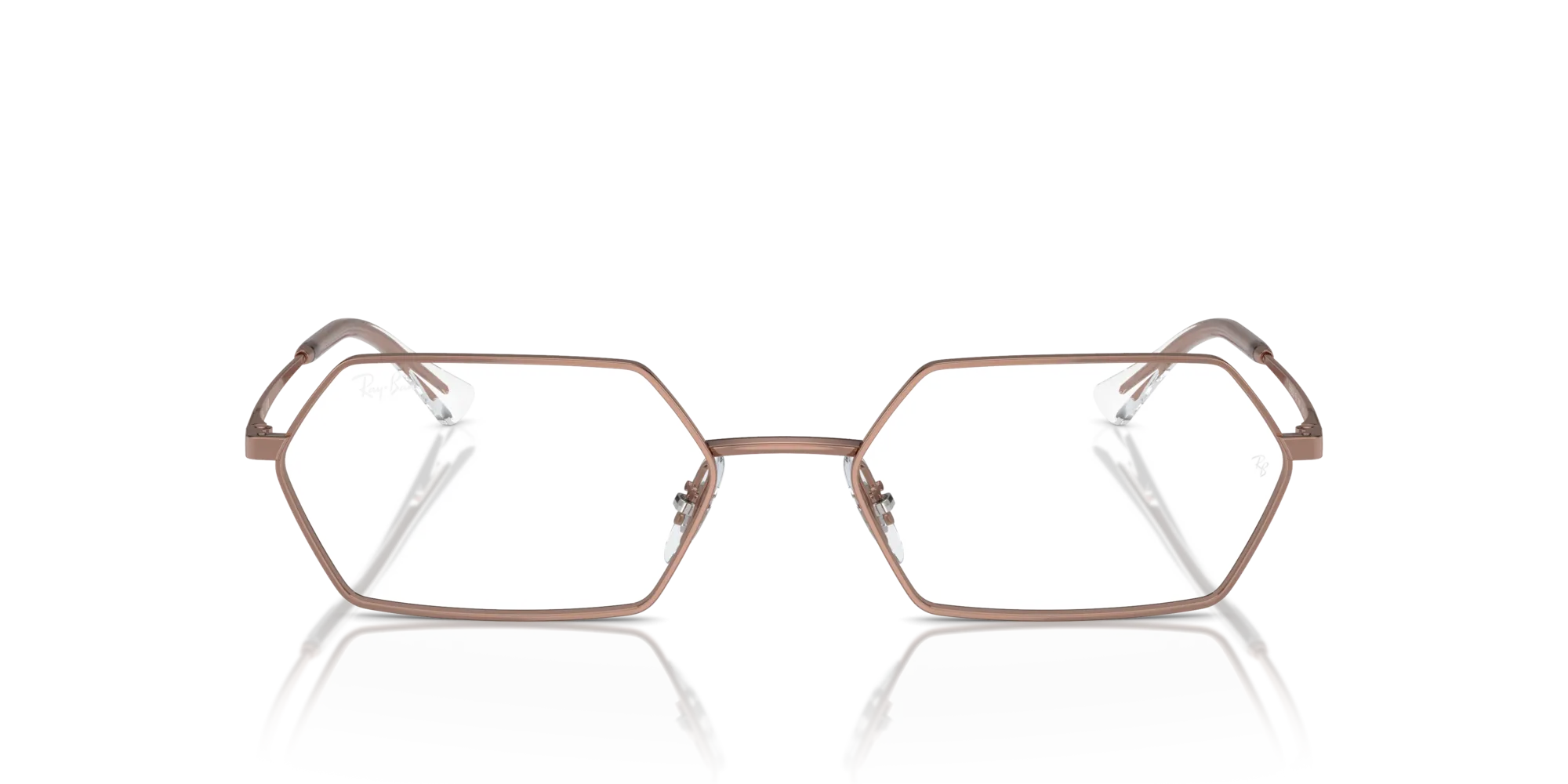 Ray - Ban RX6528 YEVI 2943 Montature da vista Metallo Bronzo Trasparente Geometrica Normale - immagine 3