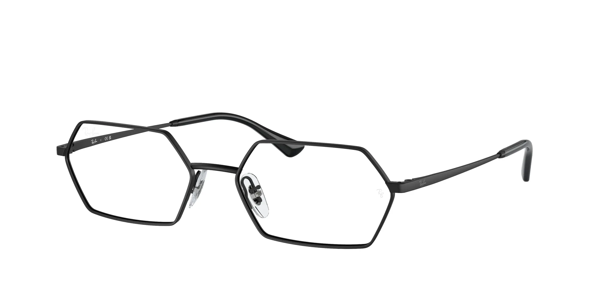 Ray - Ban RX6528 YEVI 2503 Montature da vista Metallo Nero Trasparente Geometrica Normale - immagine 1