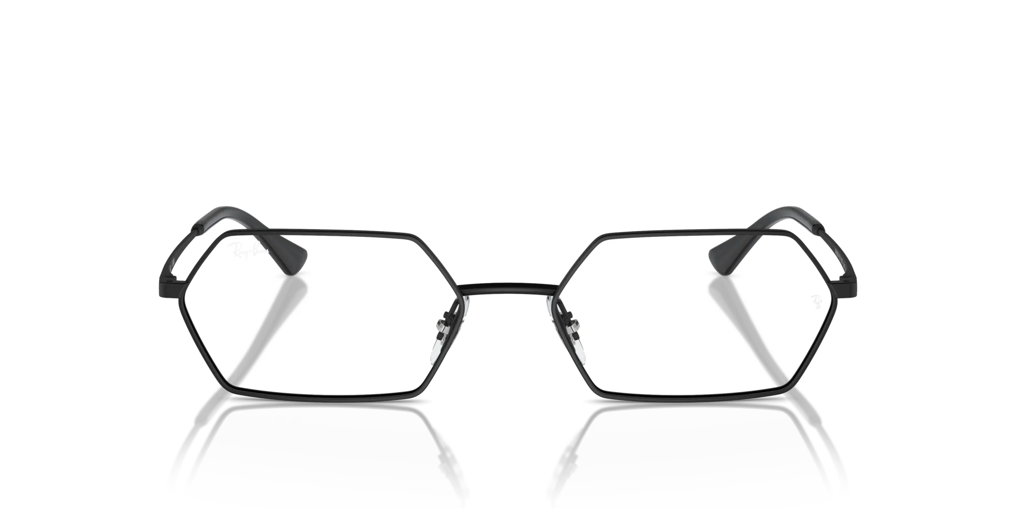 Ray - Ban RX6528 YEVI 2503 Montature da vista Metallo Nero Trasparente Geometrica Normale - immagine 3