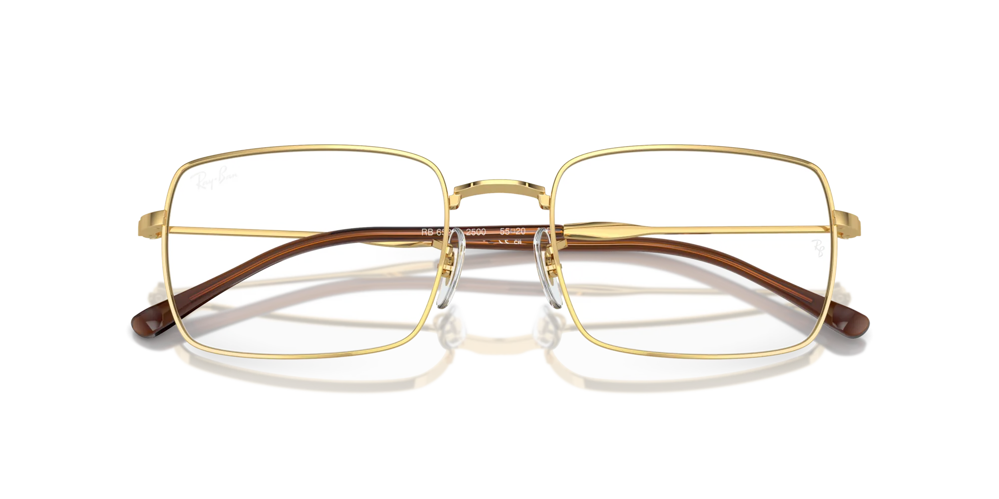 Ray - Ban RX6520 2500 Montature da vista Metallo Oro Trasparente Squadrata Normale - immagine 2