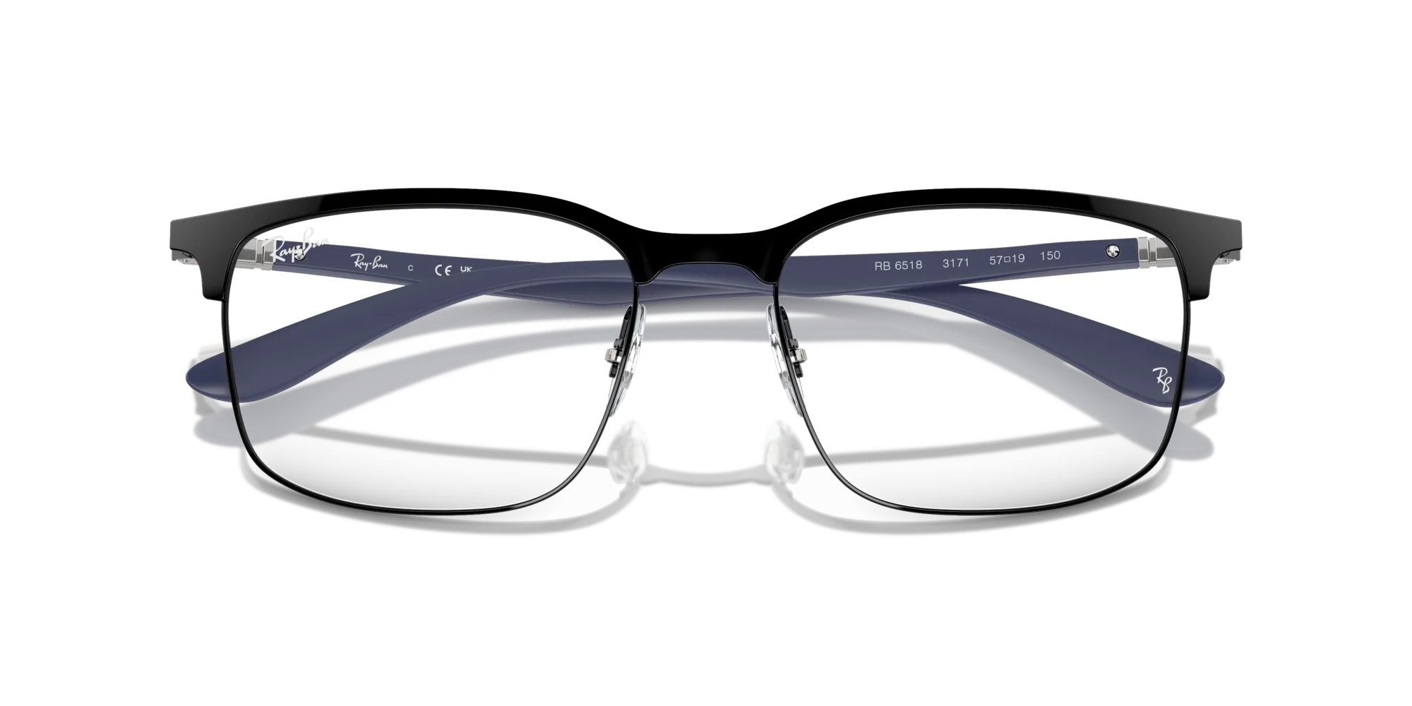 Ray - Ban RX6518 3171 Montature da vista Metallo Nero Trasparente Squadrata Normale - immagine 2