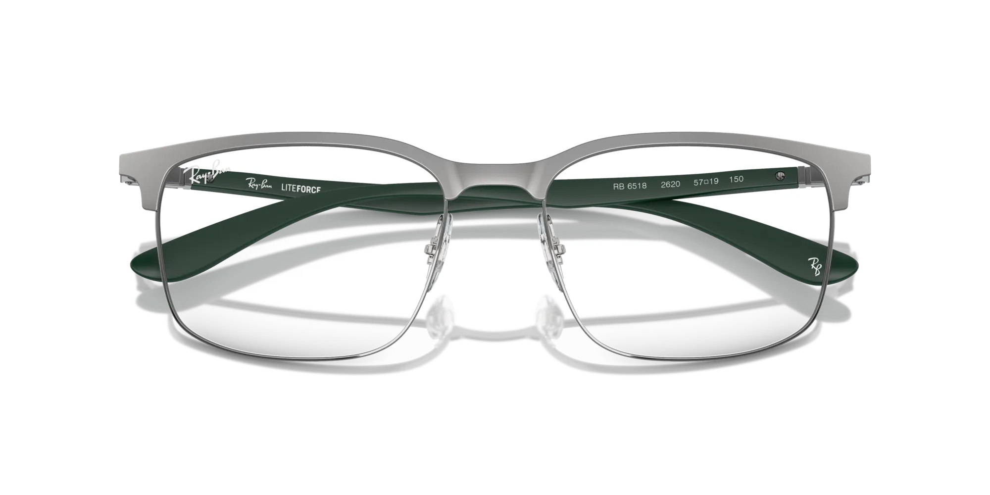 Ray - Ban RX6518 2620 Montature da vista Metallo Grigio Trasparente Squadrata Normale - immagine 2