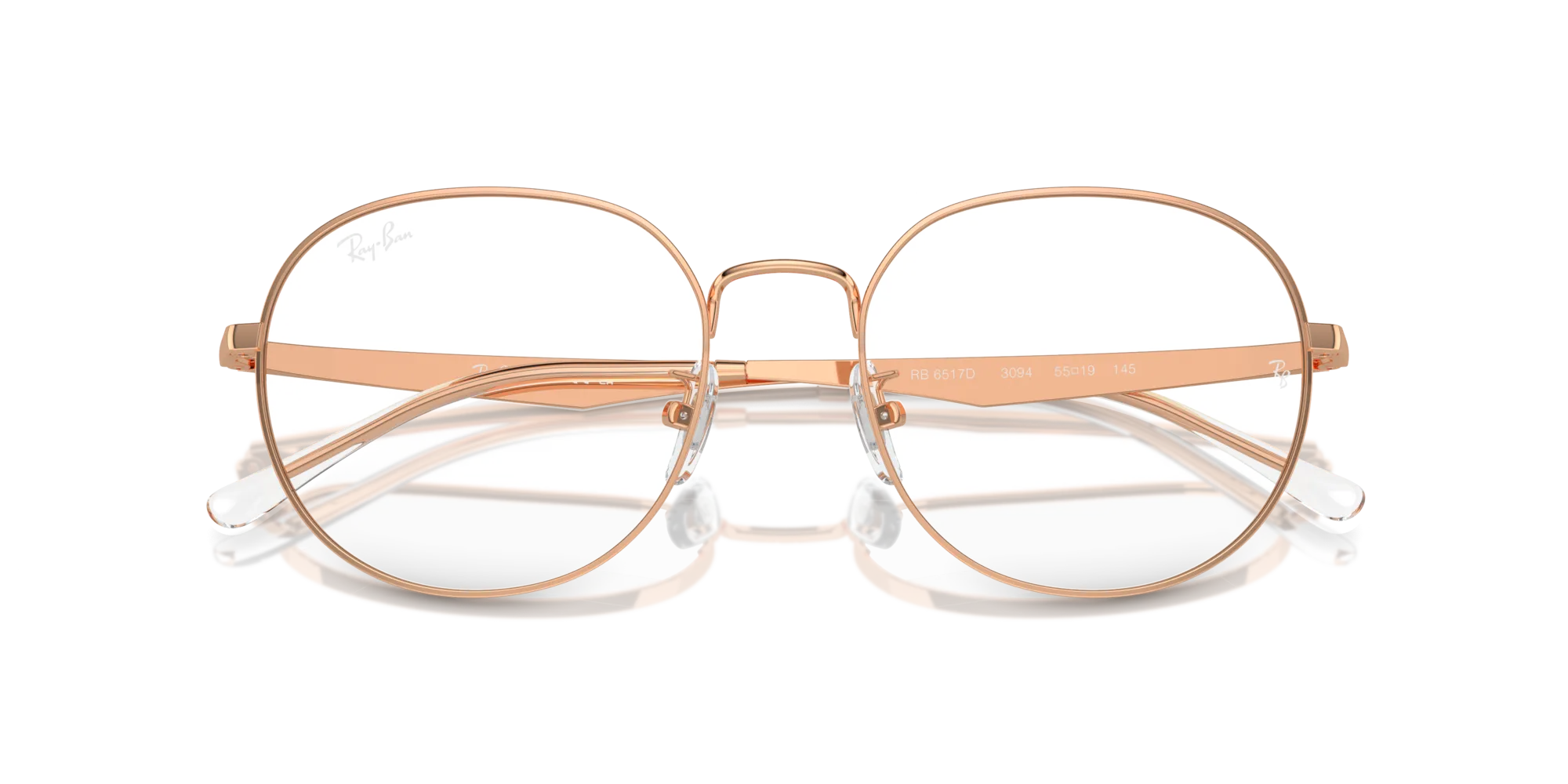 Ray - Ban RX6517D 3094 Montature da vista Metallo Oro Trasparente Pantos Normale - immagine 2