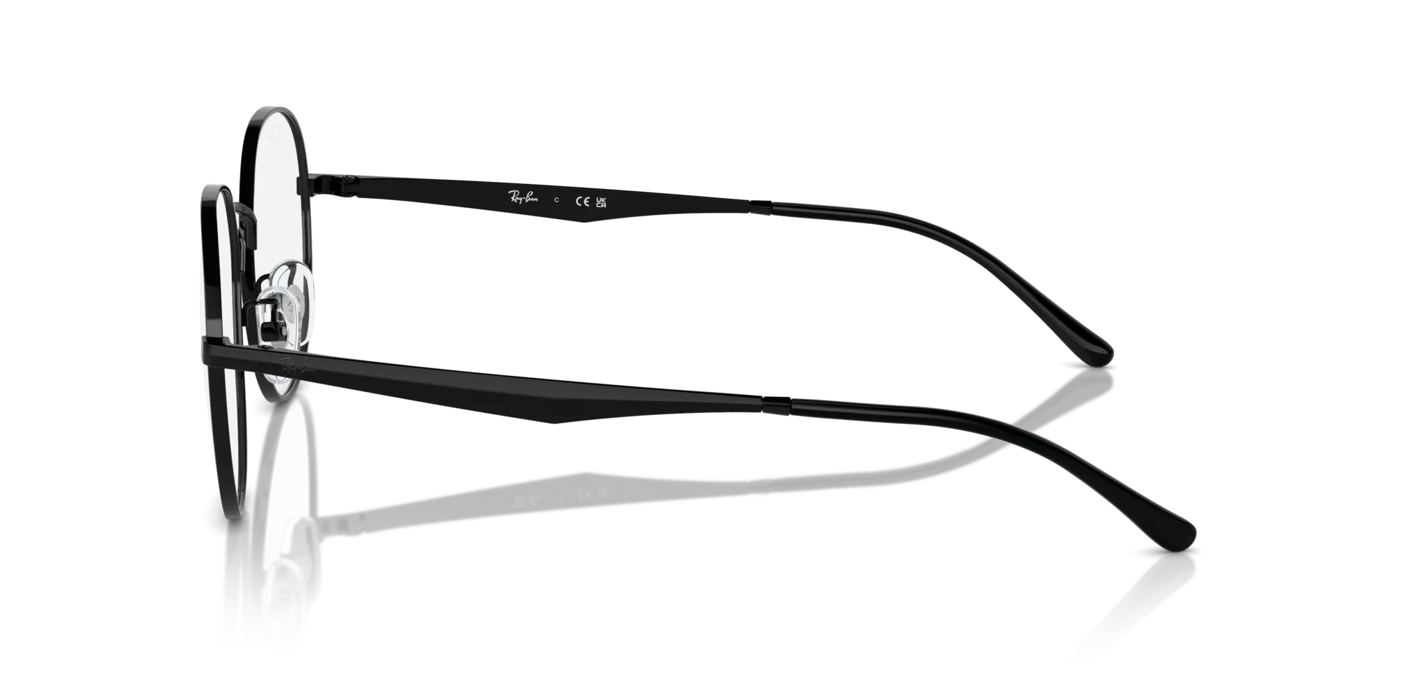 Ray - Ban RX6517D 2509 Montature da vista Metallo Nero Trasparente Pantos Normale - immagine 4