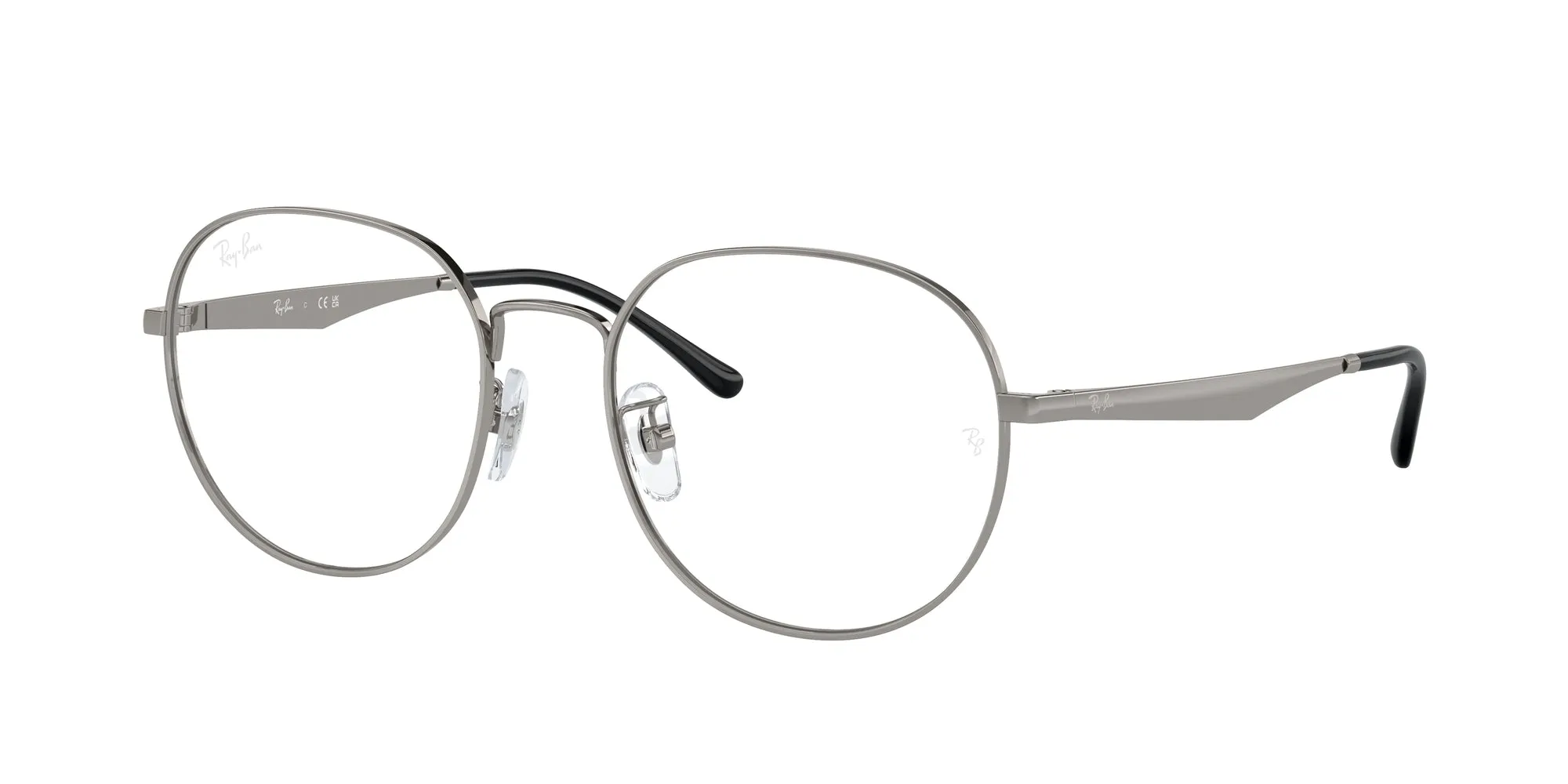 Ray - Ban RX6517D 2502 Montature da vista Metallo Grigio Trasparente Pantos Normale - immagine 1