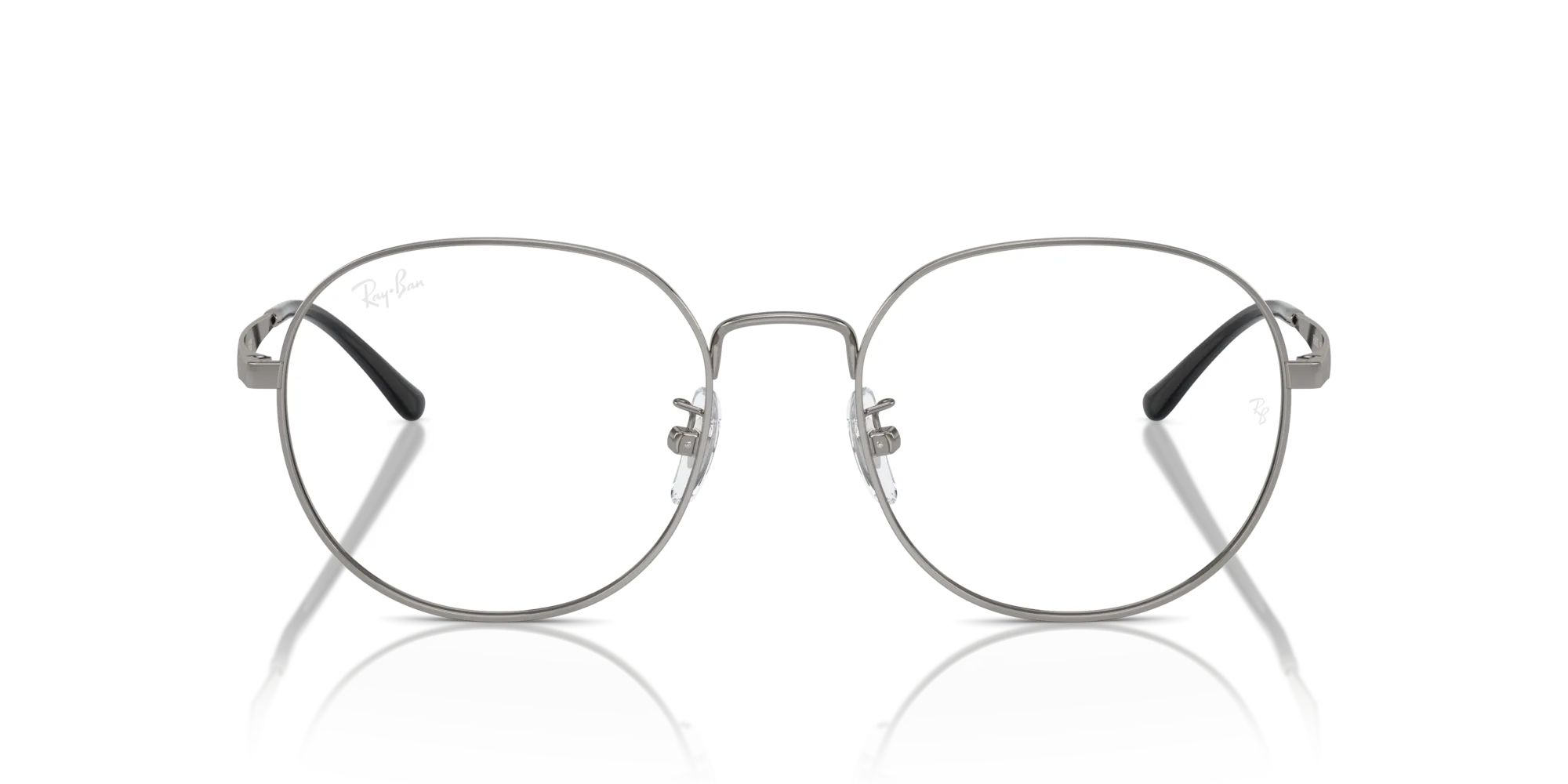Ray - Ban RX6517D 2502 Montature da vista Metallo Grigio Trasparente Pantos Normale - immagine 3