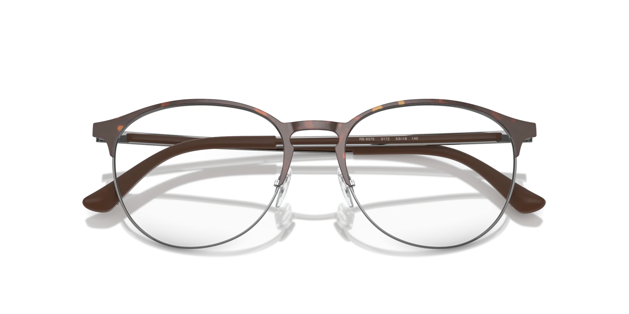 Ray - Ban RX6375 3172 Montature da vista Metallo Tartaruga Trasparente Pantos Normale - immagine 2