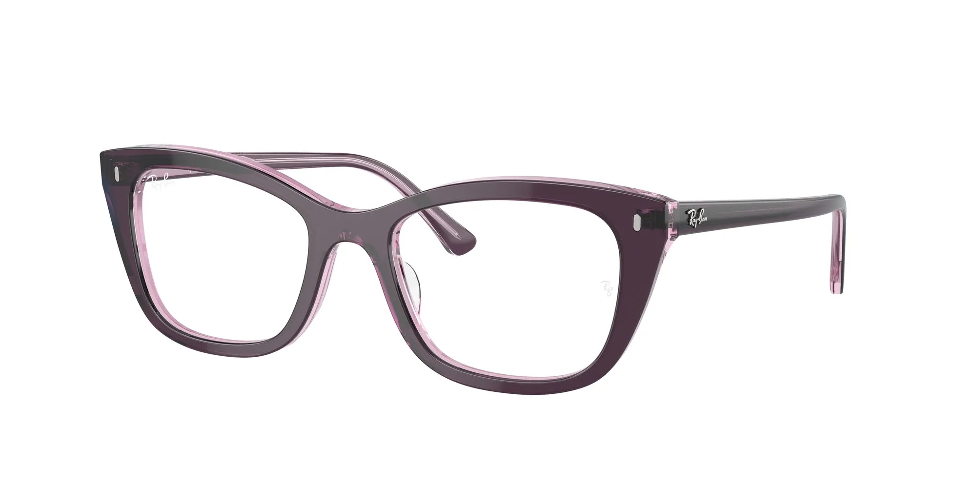 Ray - Ban RX5433 8364 Montature da vista Acetato Viola Trasparente Pillow Normale - immagine 1