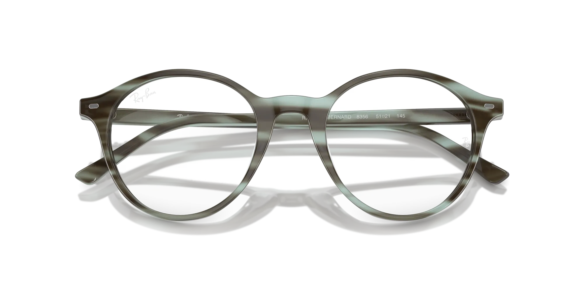 Ray - Ban RX5430 BERNARD 8356 Montature da vista Acetato Verde Trasparente Pantos Normale - immagine 2