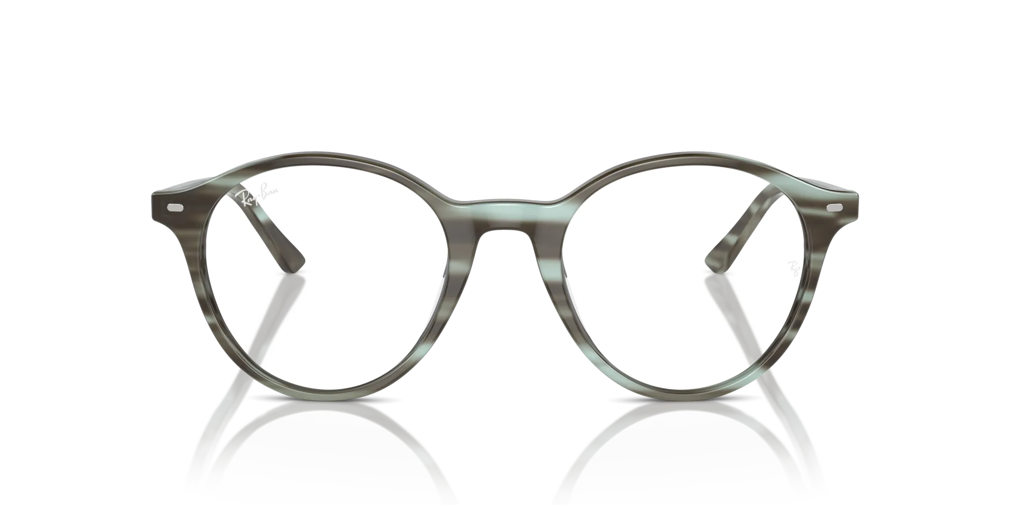 Ray - Ban RX5430 BERNARD 8356 Montature da vista Acetato Verde Trasparente Pantos Normale - immagine 3