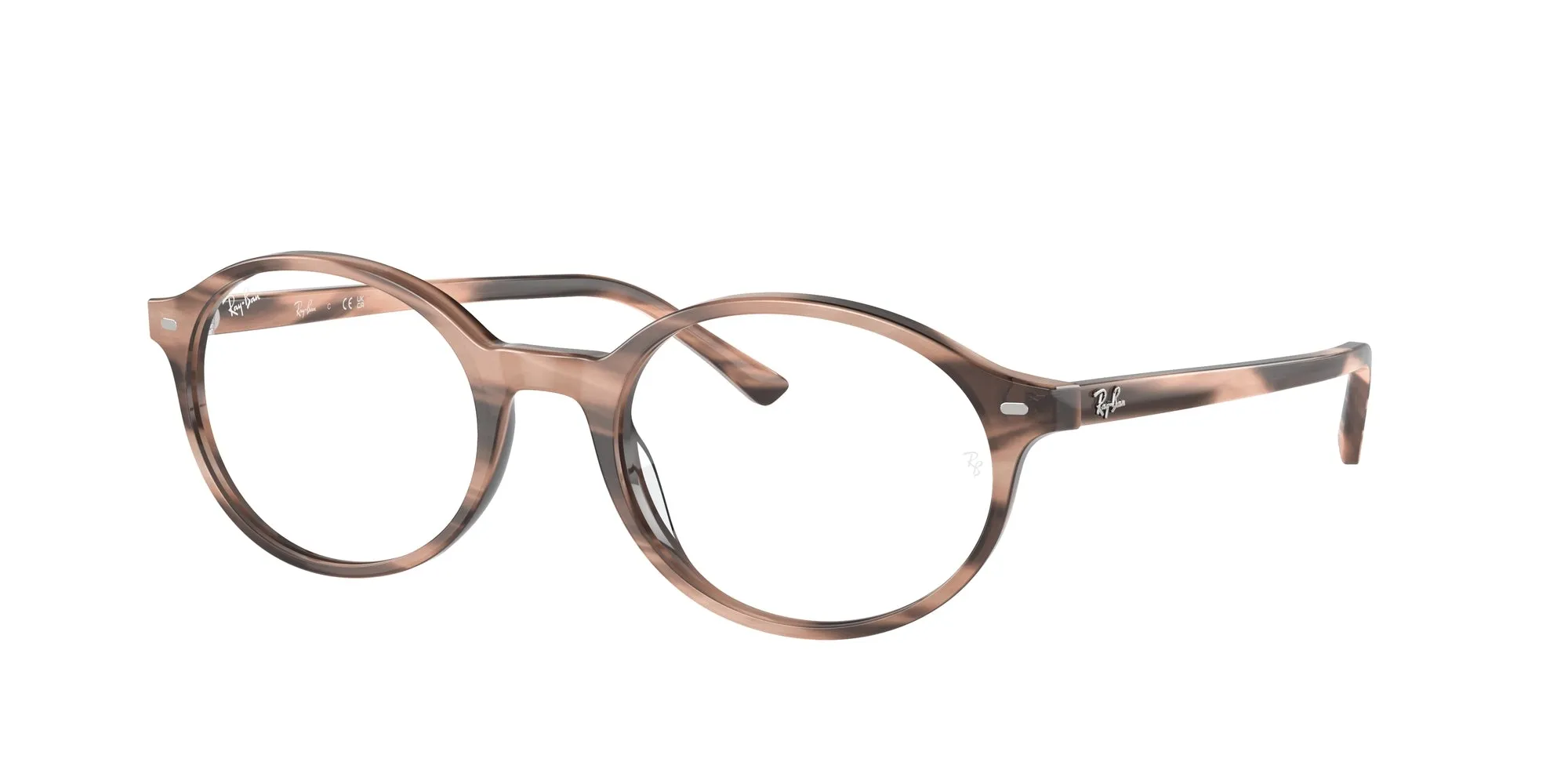 Ray - Ban RX5429 GERMAN 8358 Montature da vista Acetato Rosa Trasparente Rotonda Normale - immagine 1