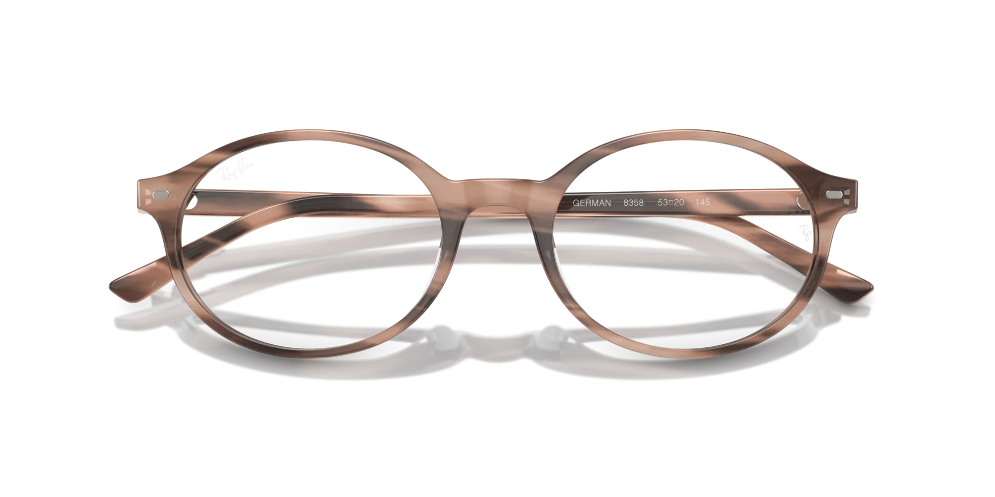 Ray - Ban RX5429 GERMAN 8358 Montature da vista Acetato Rosa Trasparente Rotonda Normale - immagine 2