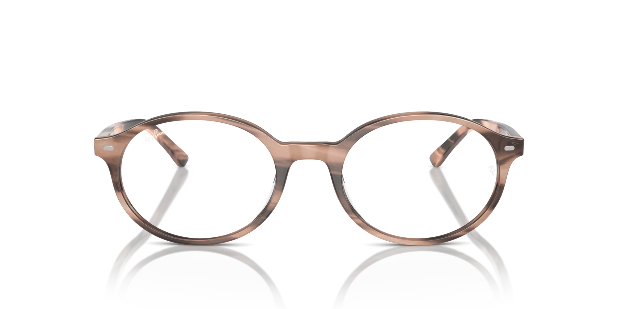 Ray - Ban RX5429 GERMAN 8358 Montature da vista Acetato Rosa Trasparente Rotonda Normale - immagine 3