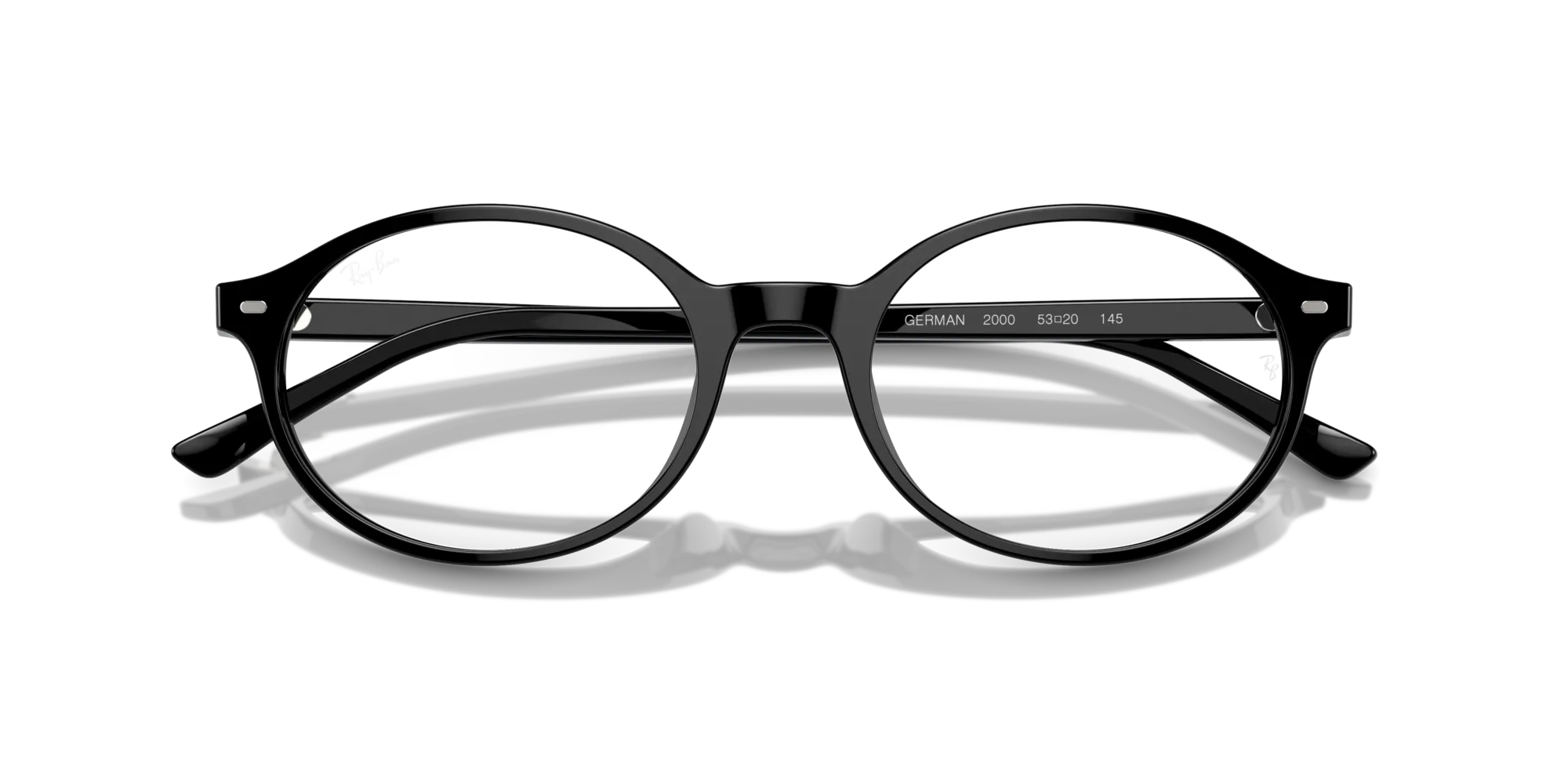 Ray - Ban RX5429 GERMAN 2000 Montature da vista Acetato Nero Trasparente Rotonda Normale - immagine 2