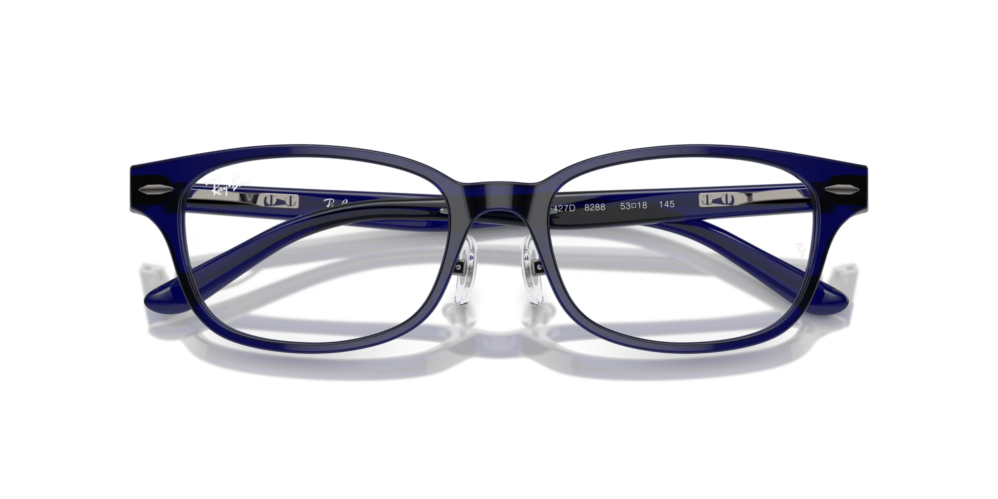 Ray - Ban RX5427D 8288 Montature da vista Acetato Blu Trasparente Pillow Normale - immagine 2