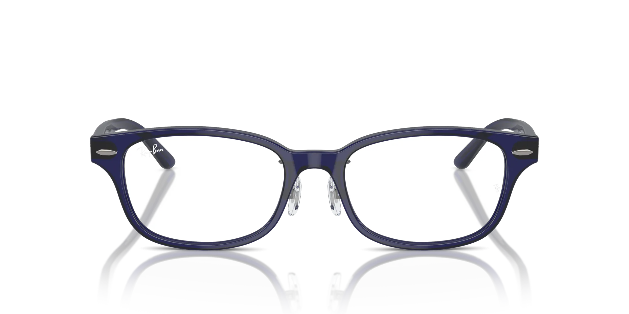 Ray - Ban RX5427D 8288 Montature da vista Acetato Blu Trasparente Pillow Normale - immagine 3