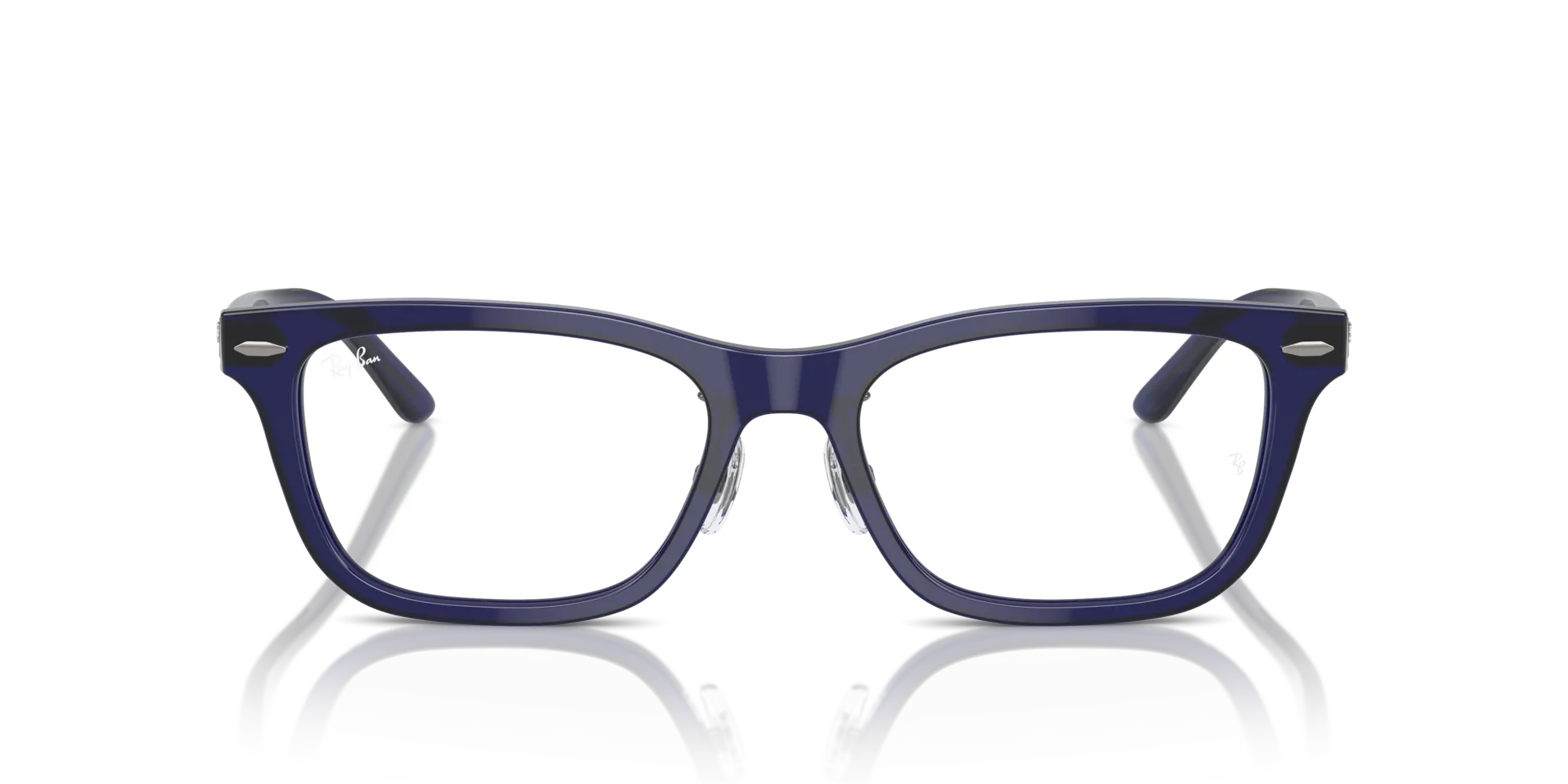 Ray - Ban RX5426D 8288 Montature da vista Acetato Blu Trasparente Pillow Normale - immagine 3