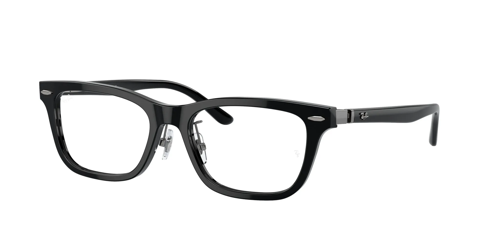 Ray - Ban RX5426D 8286 Montature da vista Acetato Nero Trasparente Pillow Normale - immagine 1