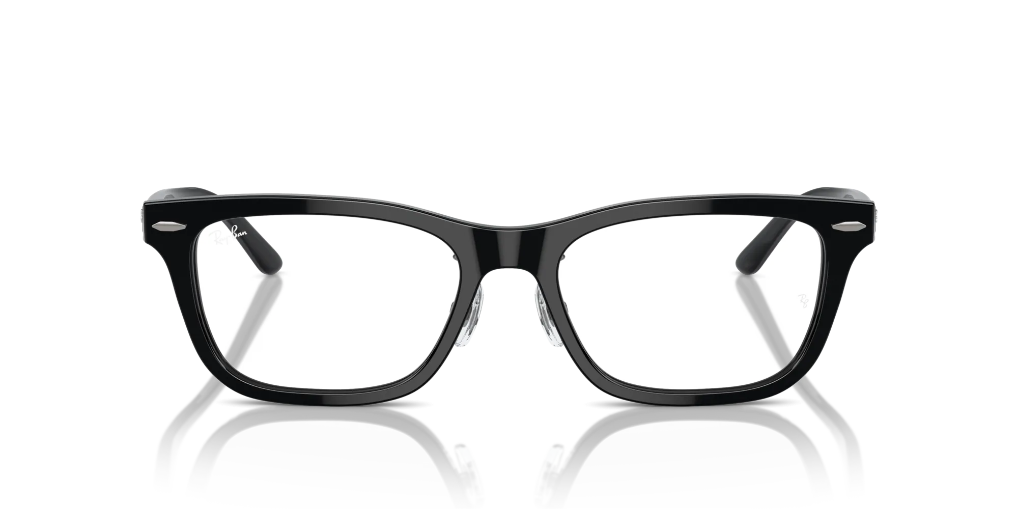 Ray - Ban RX5426D 8286 Montature da vista Acetato Nero Trasparente Pillow Normale - immagine 3
