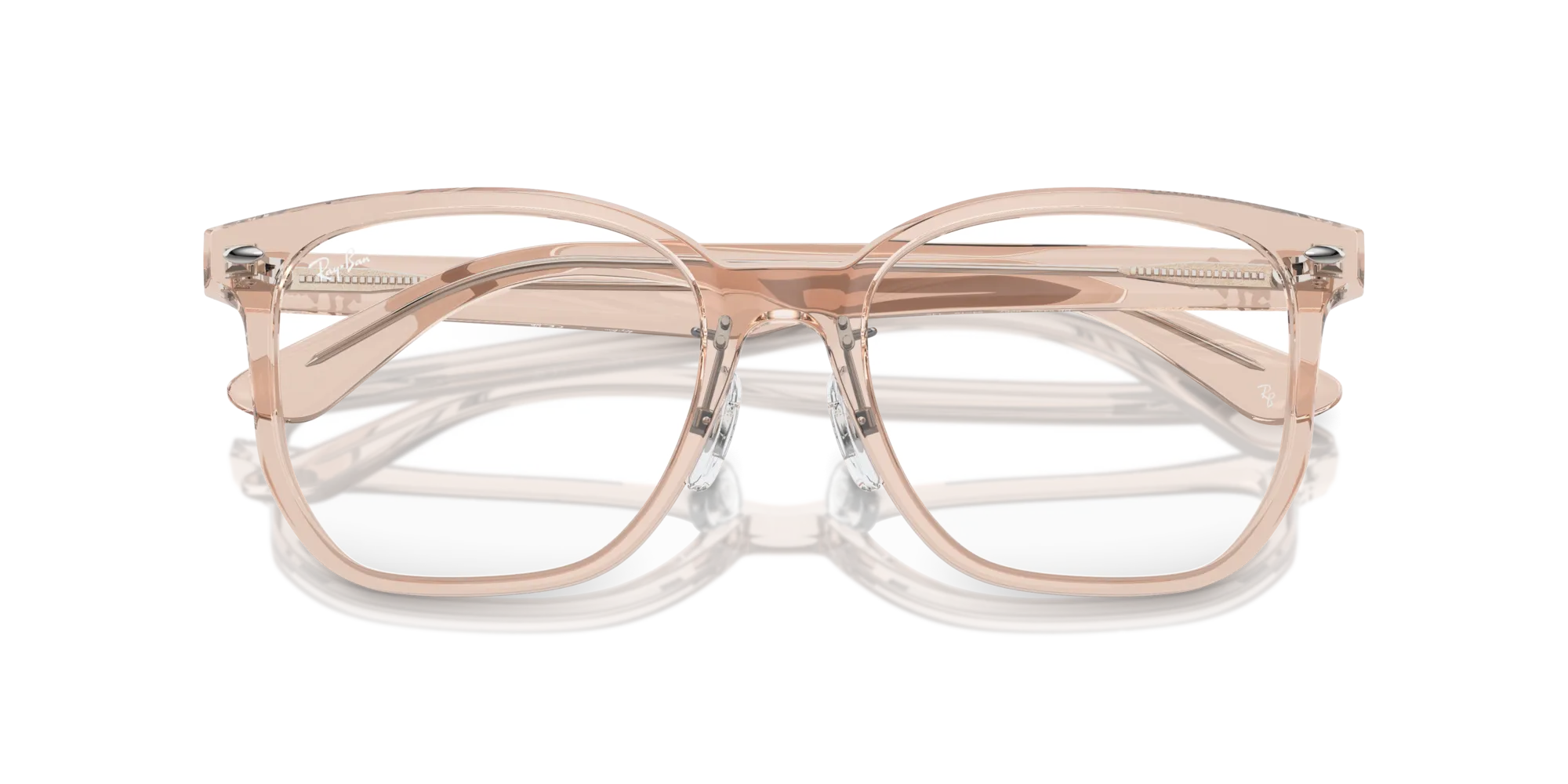 Ray - Ban RX5425D 8267 Montature da vista Acetato Marrone Trasparente Squadrata Normale - immagine 2