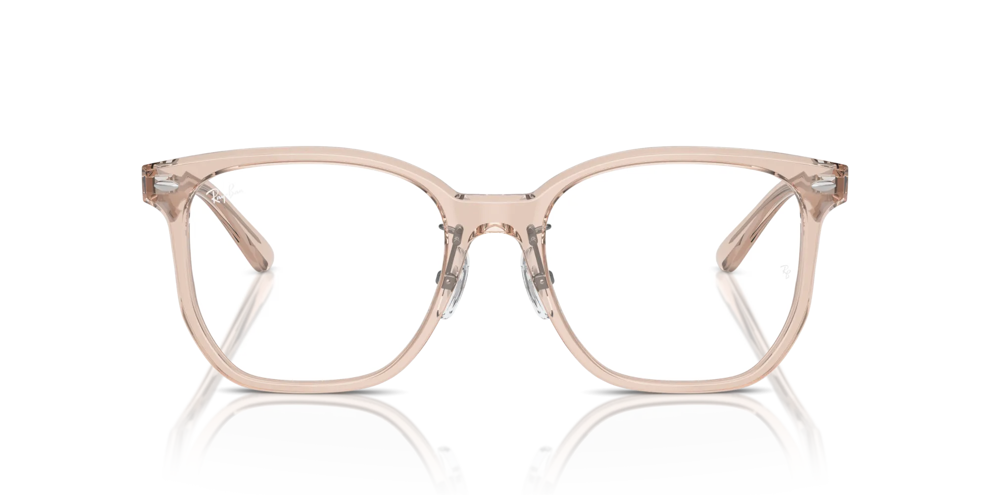 Ray - Ban RX5425D 8267 Montature da vista Acetato Marrone Trasparente Squadrata Normale - immagine 3