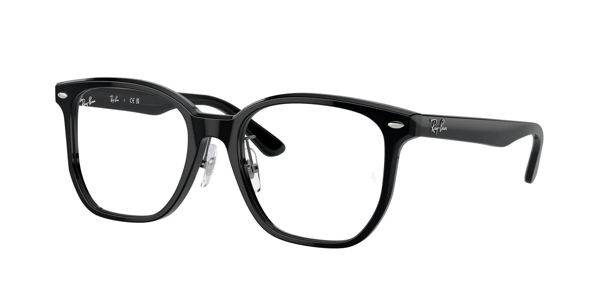 Ray - Ban RX5425D 2000 Montature da vista Acetato Nero Trasparente Squadrata Normale - immagine 1