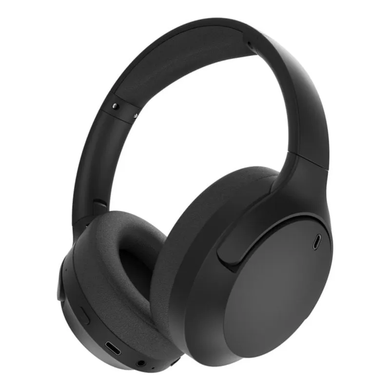 Auricolari Gembird BHP-ANC-01 Wireless Bluetooth con Cancellazione Attiva del Rumore, Microfono, On-Ear Neri - immagine 1