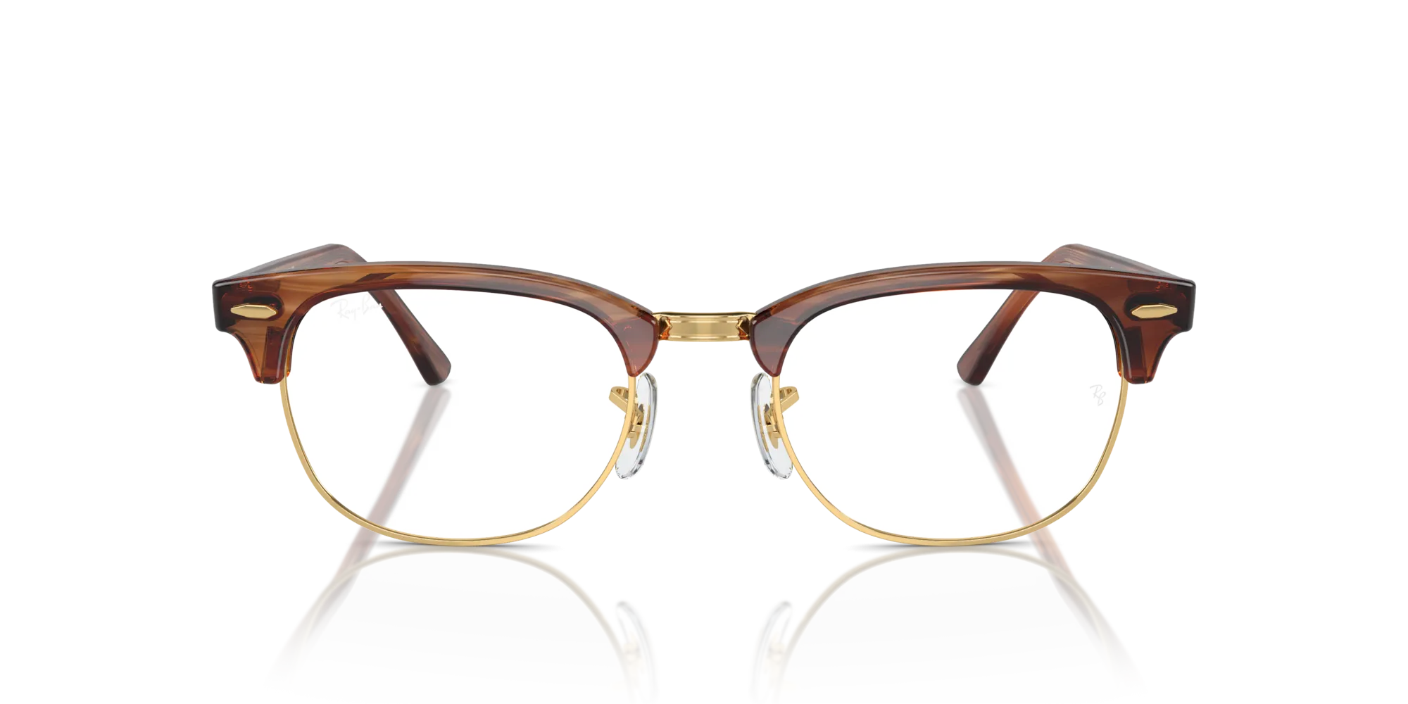 Ray - Ban RX5154 CLUBMASTER 8375 Montature da vista Acetato Tartaruga Trasparente Squadrata Normale - immagine 3