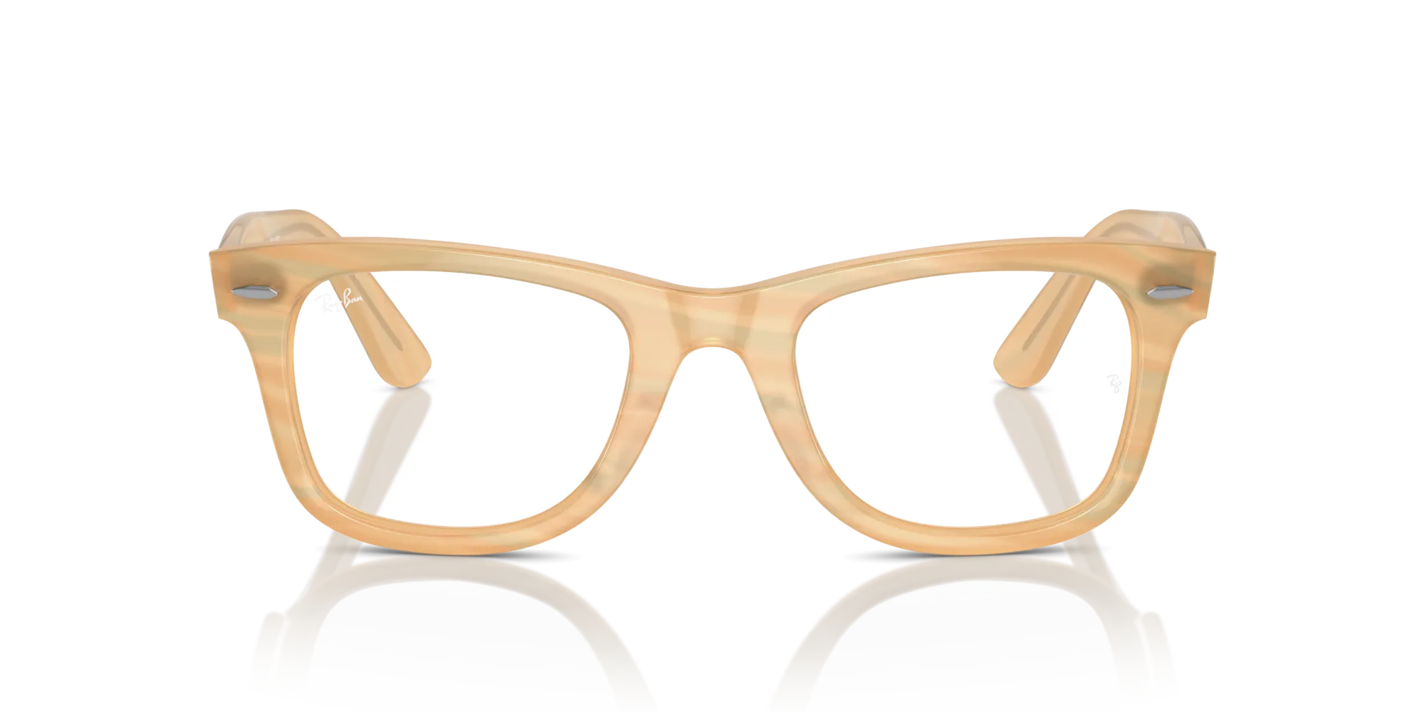Ray - Ban RX4340V WAYFARER EASE 8383 Montature da vista Acetato Marrone Trasparente Squadrata Normale - immagine 3