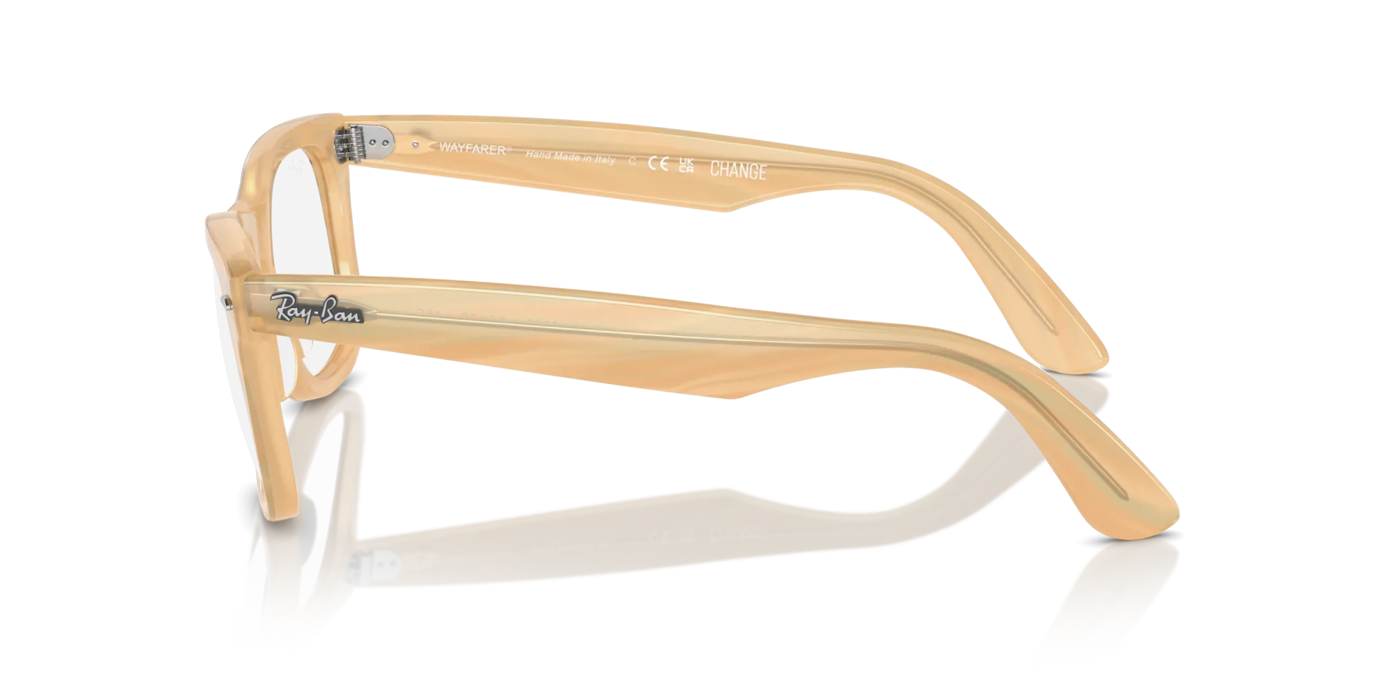 Ray - Ban RX4340V WAYFARER EASE 8383 Montature da vista Acetato Marrone Trasparente Squadrata Normale - immagine 4