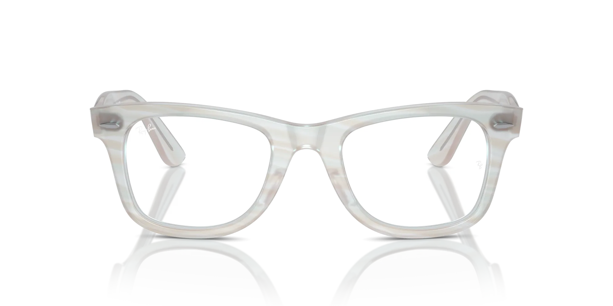 Ray - Ban RX4340V WAYFARER EASE 8382 Montature da vista Acetato Azzurro Trasparente Squadrata Normale - immagine 3