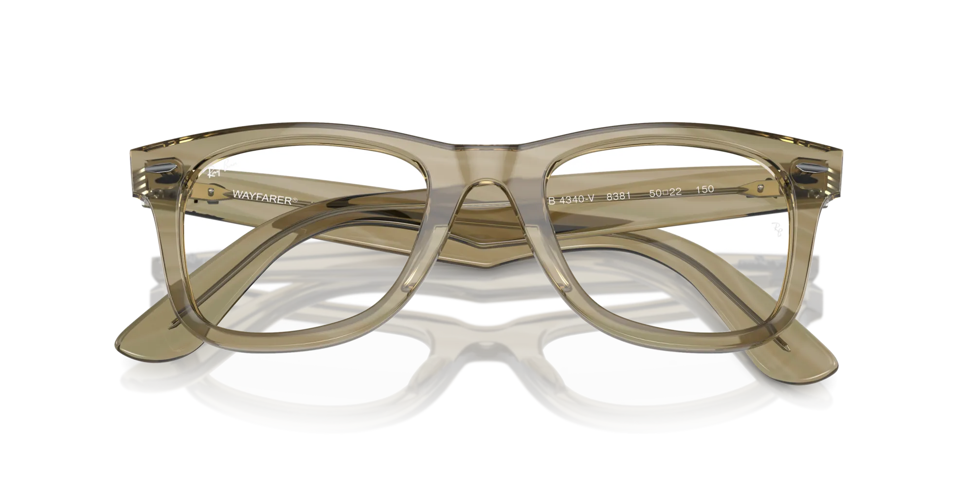 Ray - Ban RX4340V WAYFARER EASE 8381 Montature da vista Acetato Grigio Trasparente Squadrata Normale - immagine 2