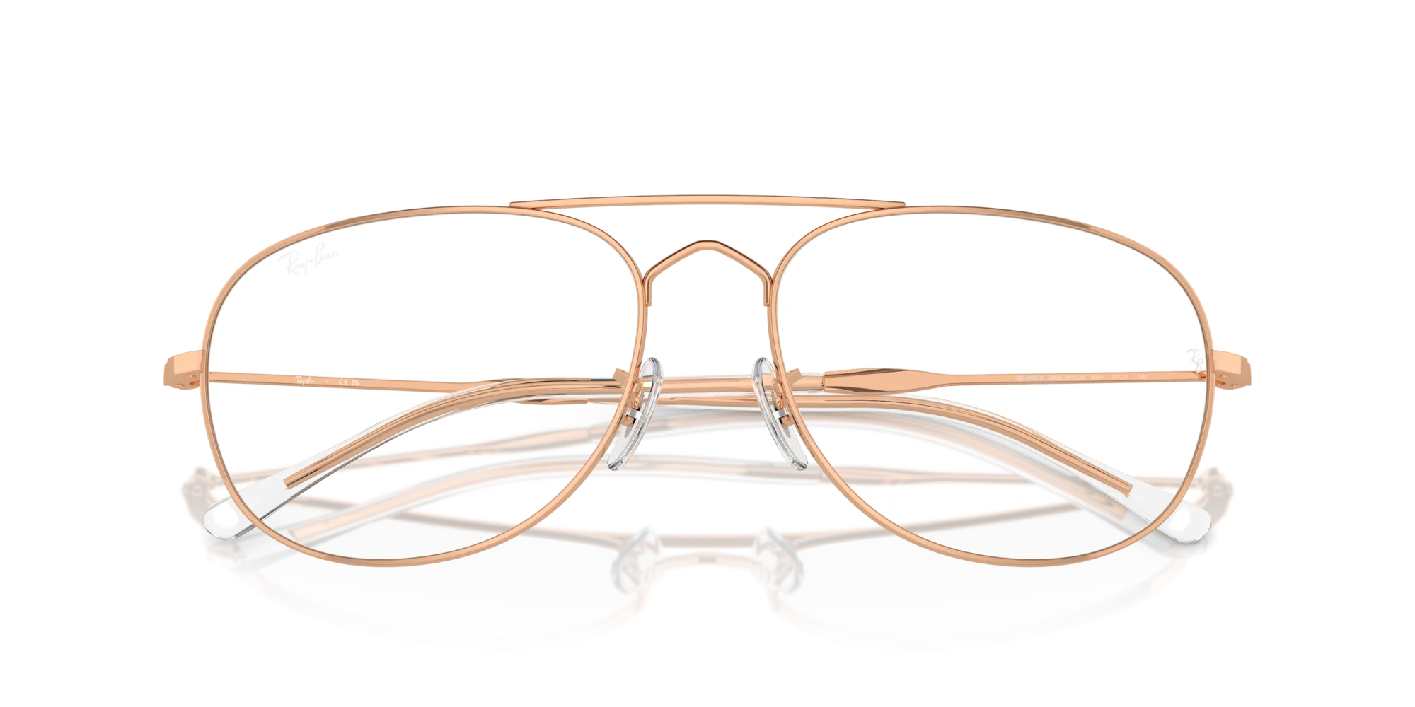 Ray - Ban RX3735V BAIN BRIDGE 3094 Montature da vista Metallo Oro Trasparente Pilot Normale - immagine 2