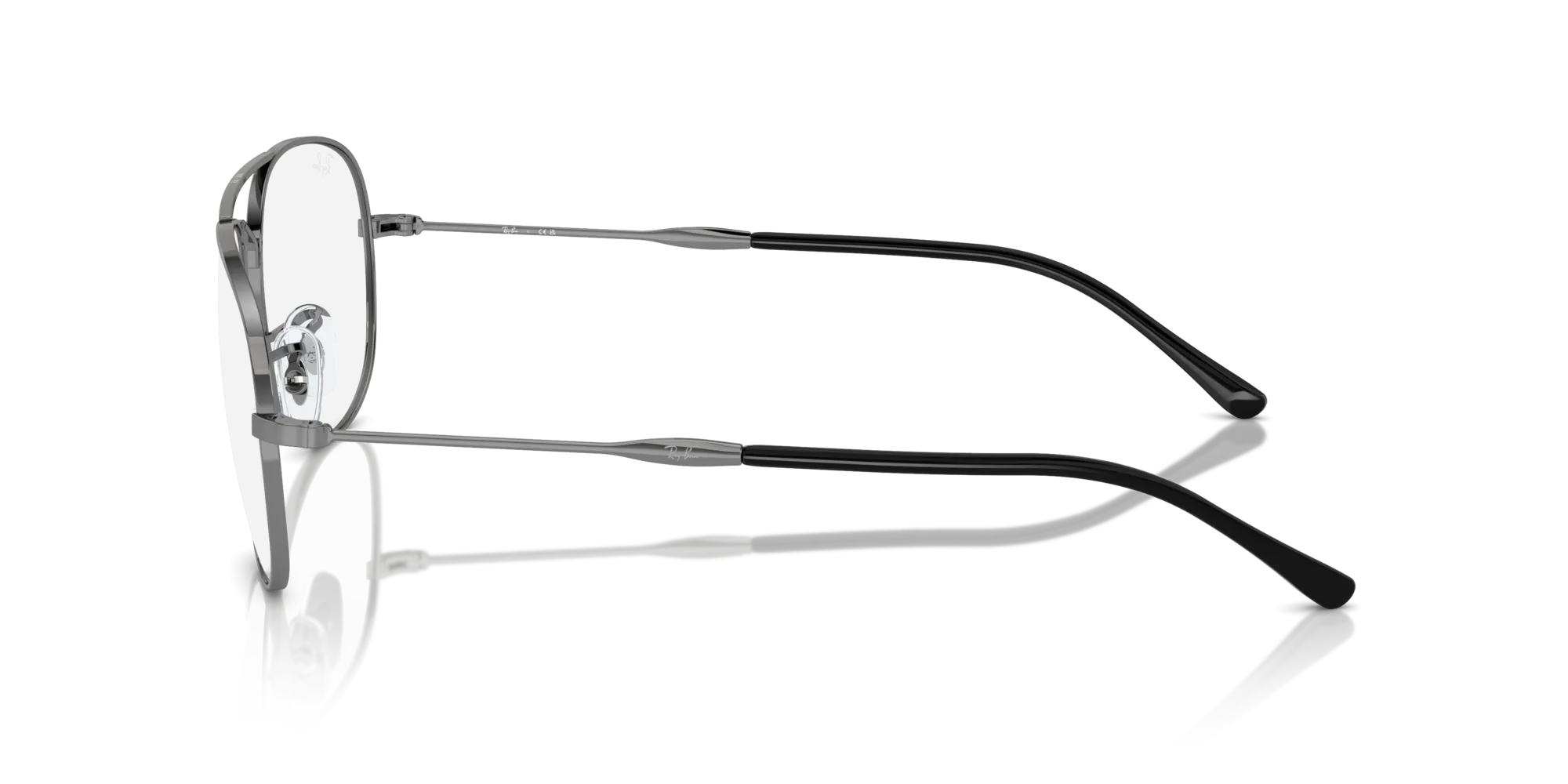 Ray - Ban RX3735V BAIN BRIDGE 2502 Montature da vista Metallo Grigio Trasparente Pilot Normale - immagine 4