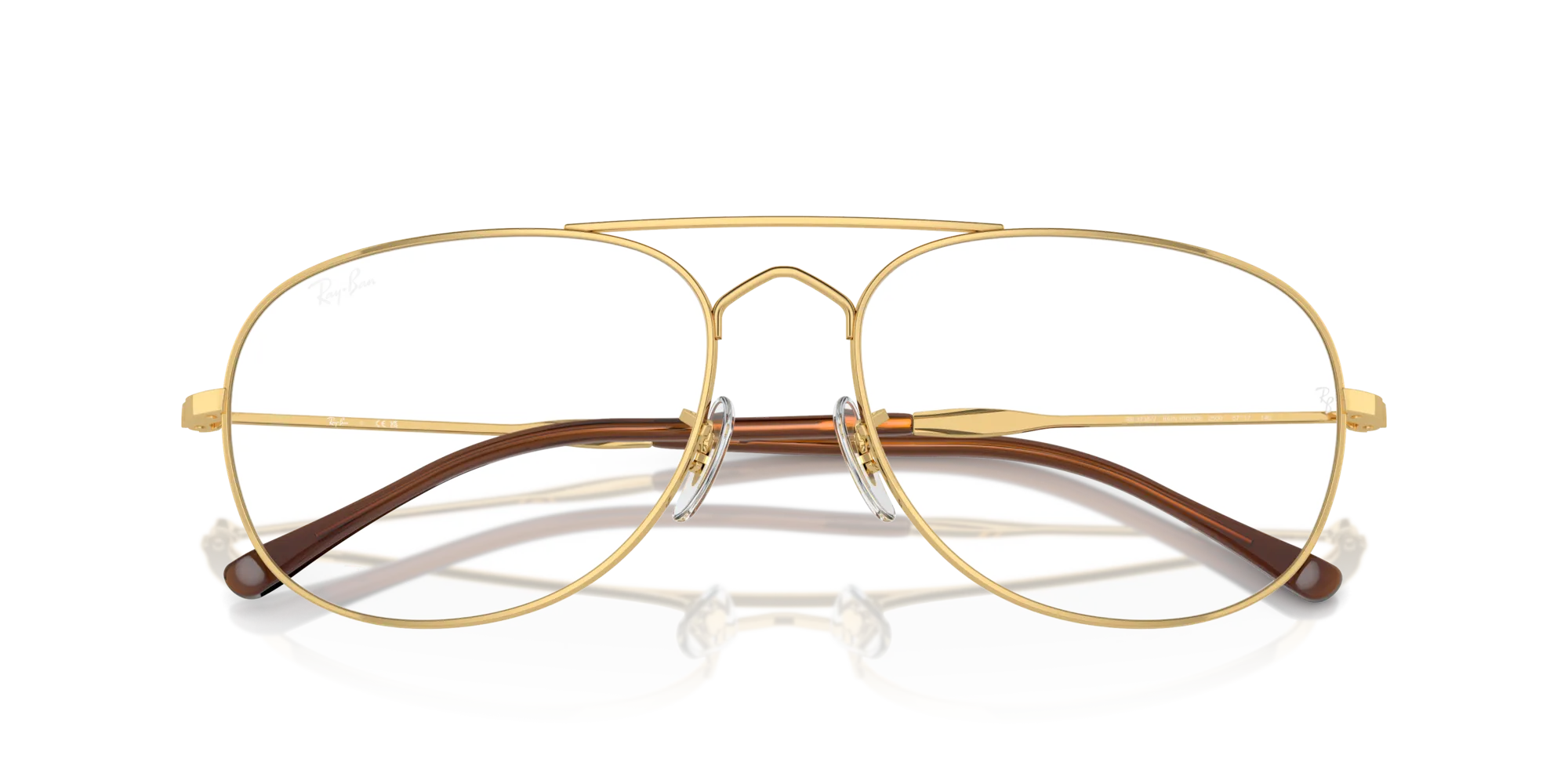 Ray - Ban RX3735V BAIN BRIDGE 2500 Montature da vista Metallo Oro Trasparente Pilot Normale - immagine 2