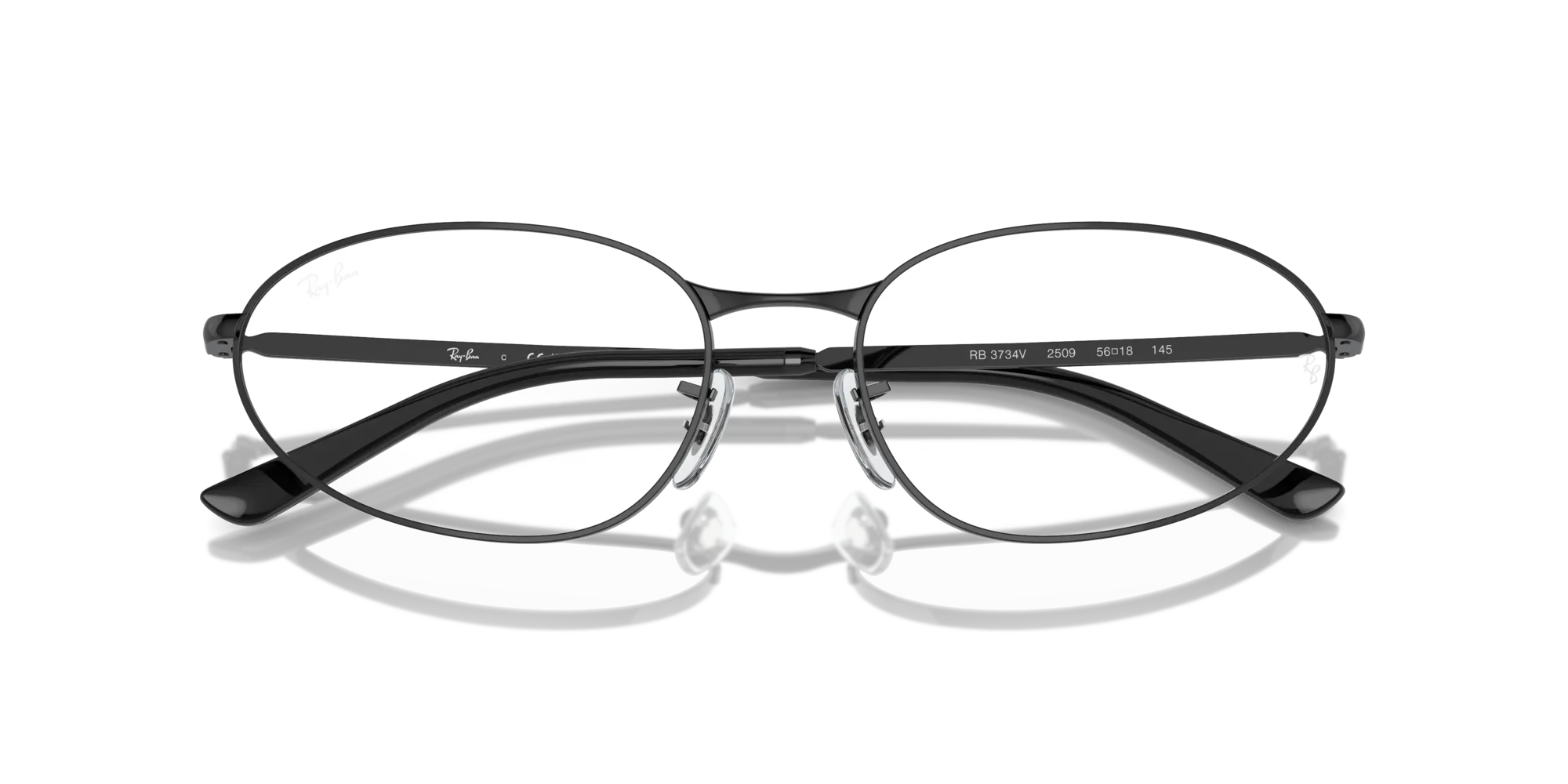 Ray - Ban RX3734V 2509 Montature da vista Metallo Nero Trasparente Geometrica Normale - immagine 2