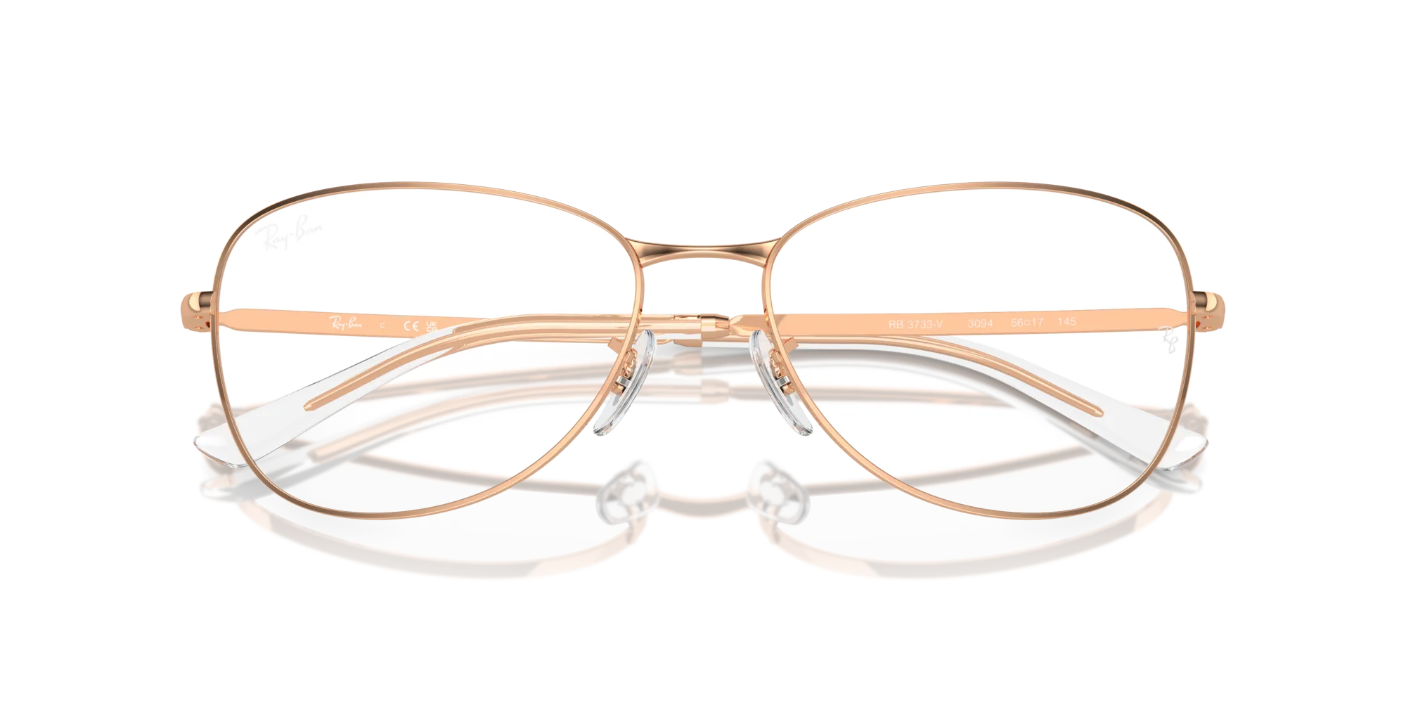 Ray - Ban RX3733V 3094 Montature da vista Metallo Oro Trasparente Pilot Normale - immagine 2