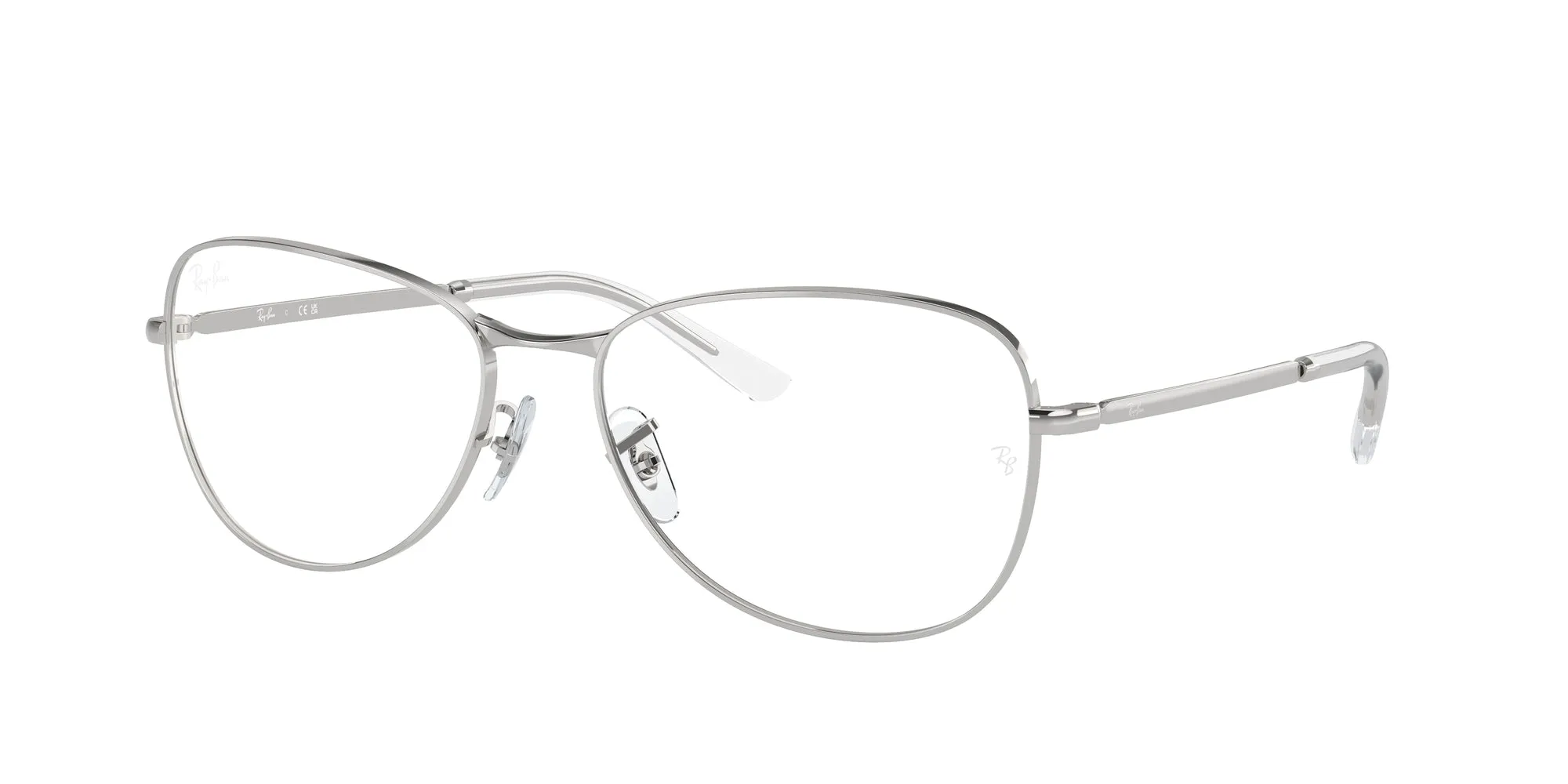 Ray - Ban RX3733V 2501 Montature da vista Metallo Argento Trasparente Pilot Normale - immagine 1