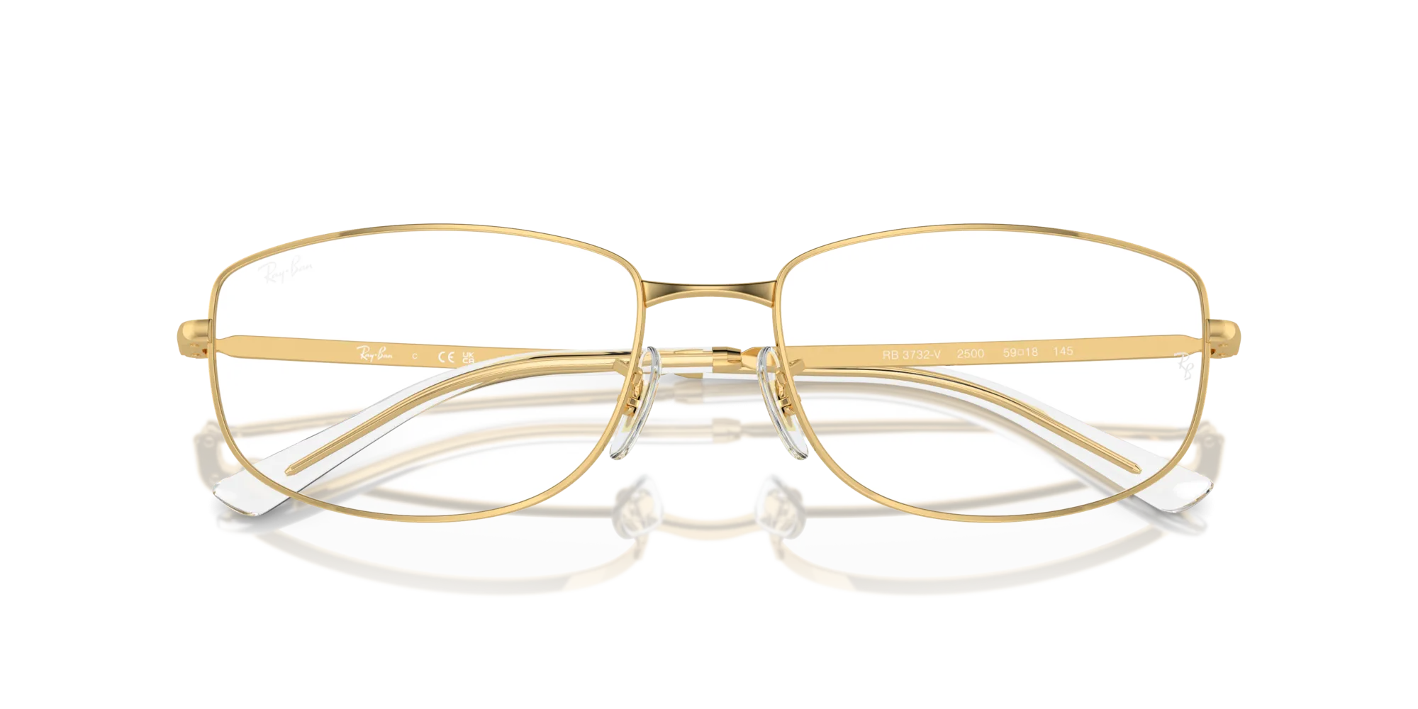 Ray - Ban RX3732V 2500 Montature da vista Metallo Oro Trasparente Geometrica Normale - immagine 2