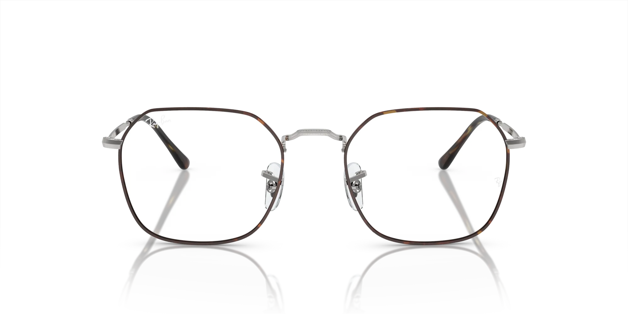 Ray - Ban RX3694V JIM 3178 Montature da vista Metallo Havana Trasparente Geometrica Normale - immagine 3