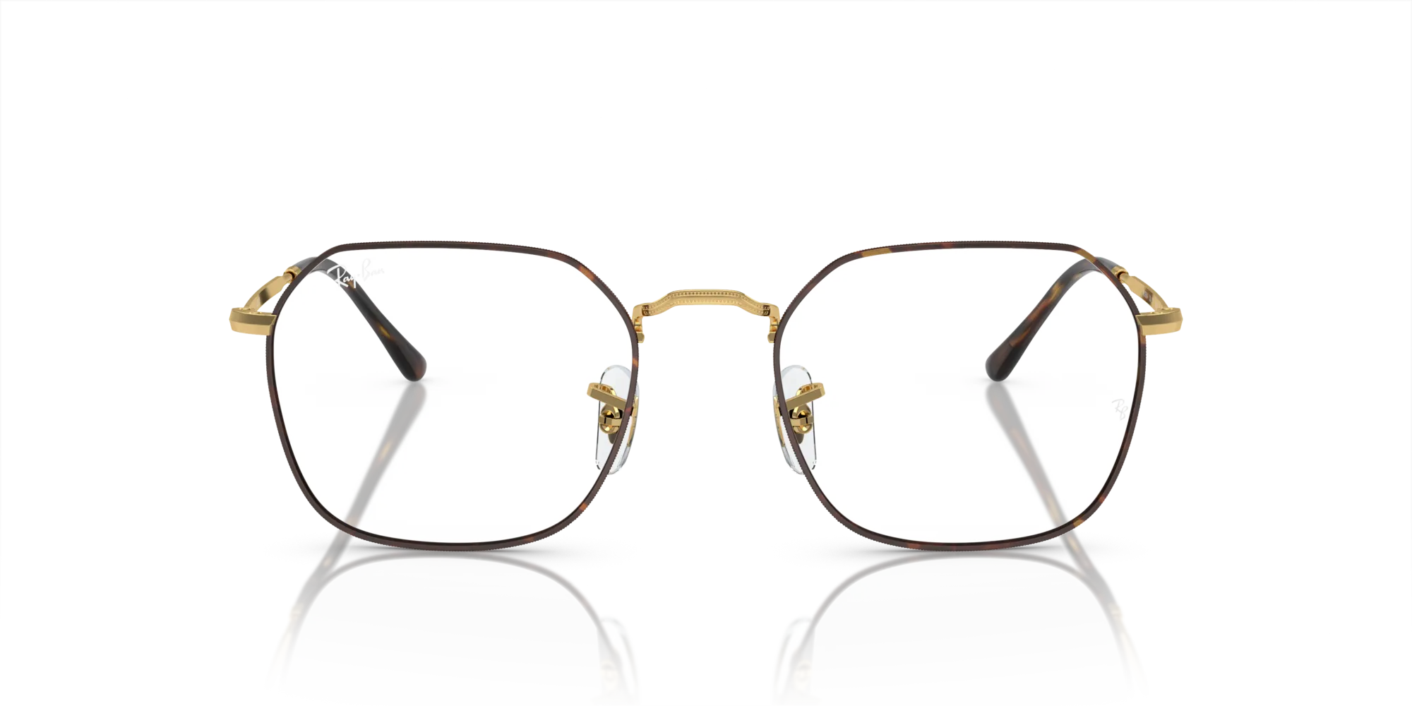 Ray - Ban RX3694V JIM 3177 Montature da vista Metallo Tartaruga Trasparente Geometrica Normale - immagine 3