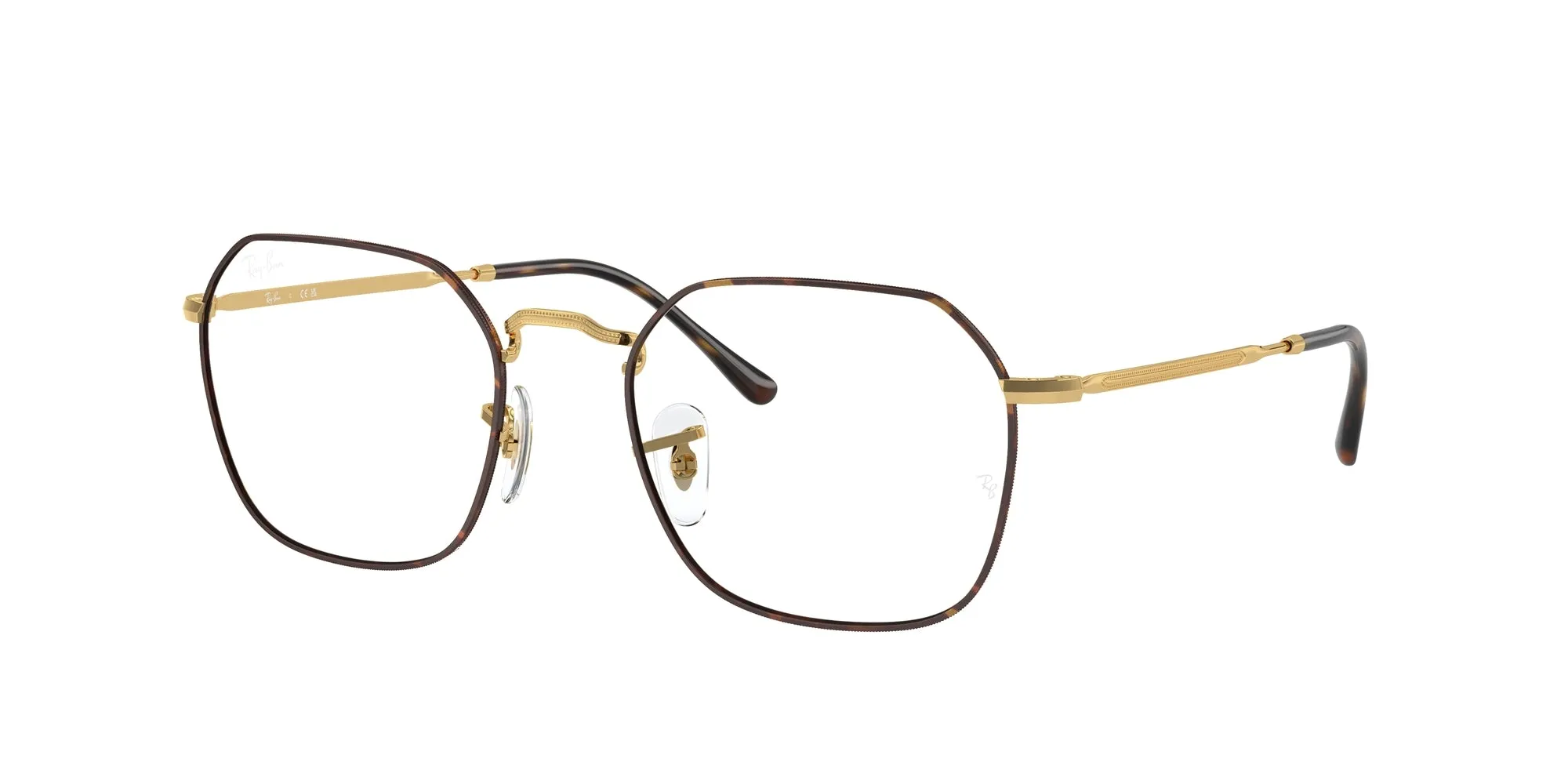 Ray - Ban RX3694V JIM 3177 Montature da vista Metallo Tartaruga Trasparente Geometrica Normale - immagine 1