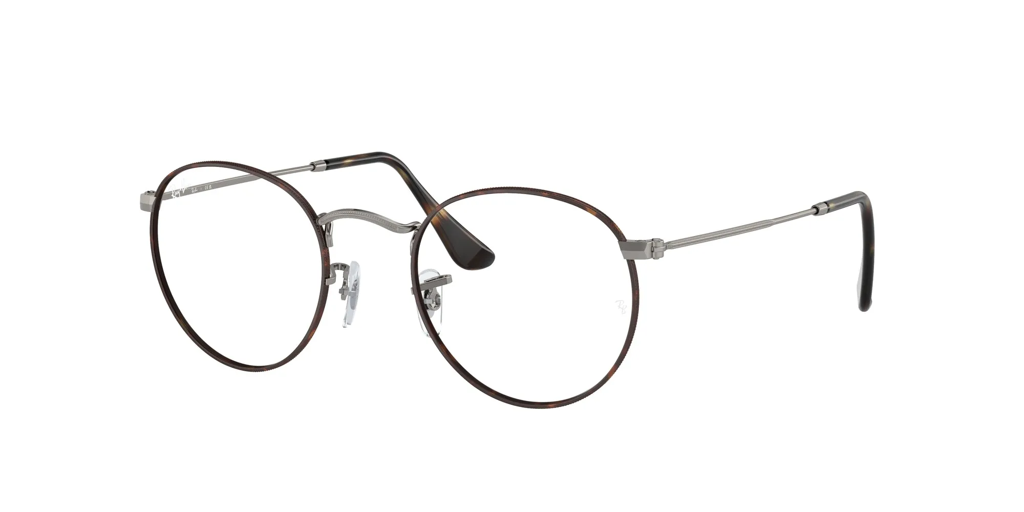 Ray - Ban RX3447V ROUND METAL 3174 Montature da vista Metallo Tartaruga Trasparente Rotonda Normale - immagine 1