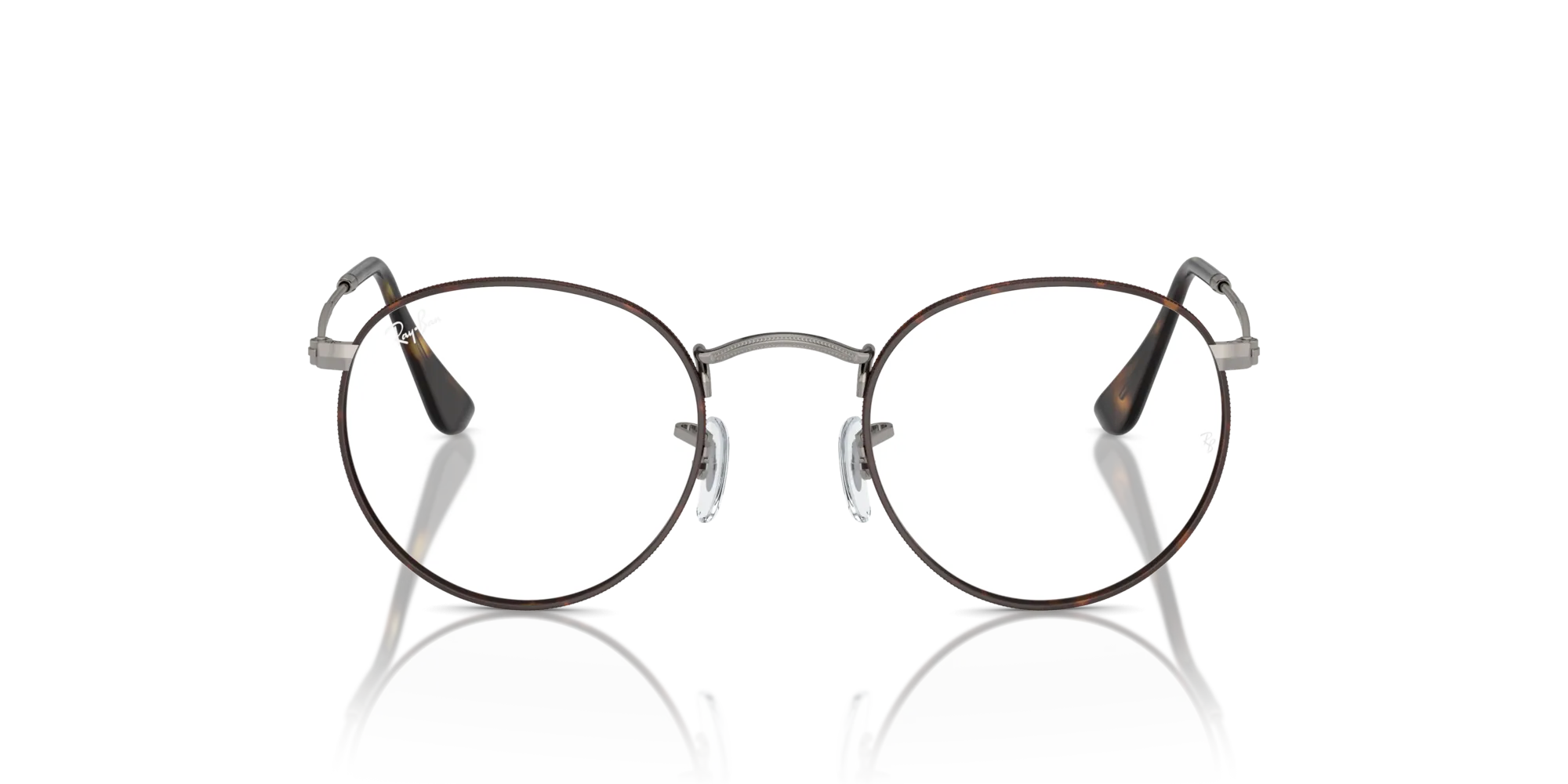 Ray - Ban RX3447V ROUND METAL 3174 Montature da vista Metallo Tartaruga Trasparente Rotonda Normale - immagine 3