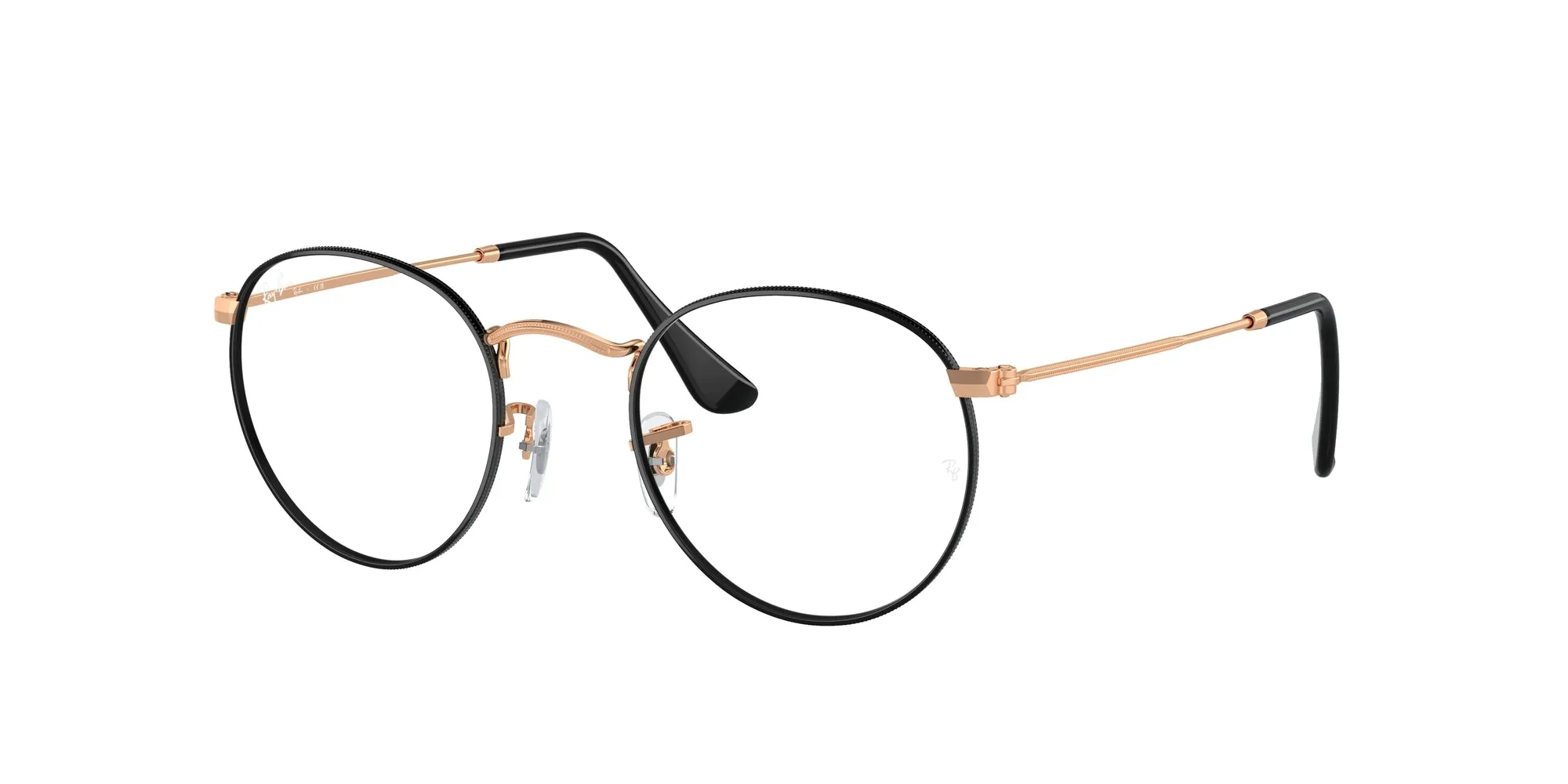 Ray - Ban RX3447V ROUND METAL 3173 Montature da vista Metallo Nero Trasparente Rotonda Normale - immagine 1