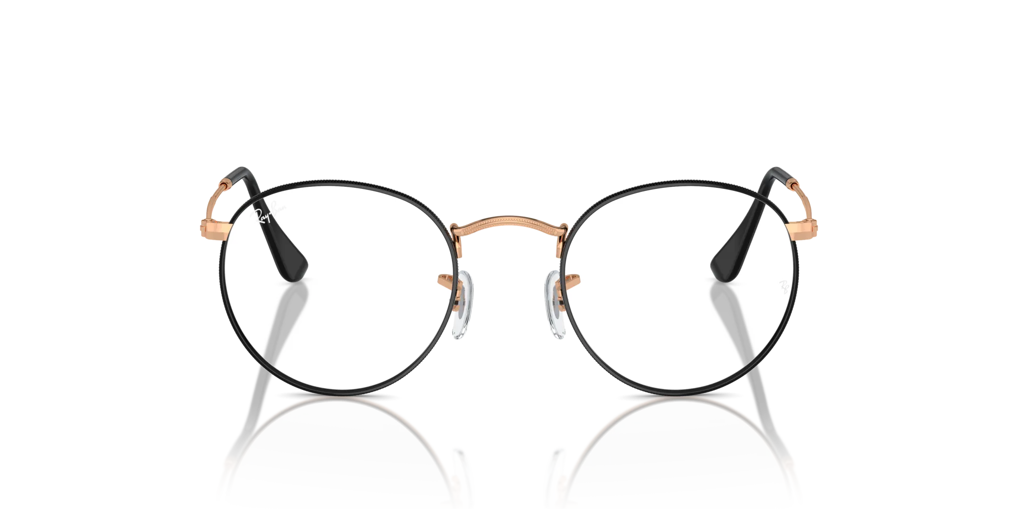 Ray - Ban RX3447V ROUND METAL 3173 Montature da vista Metallo Nero Trasparente Rotonda Normale - immagine 3