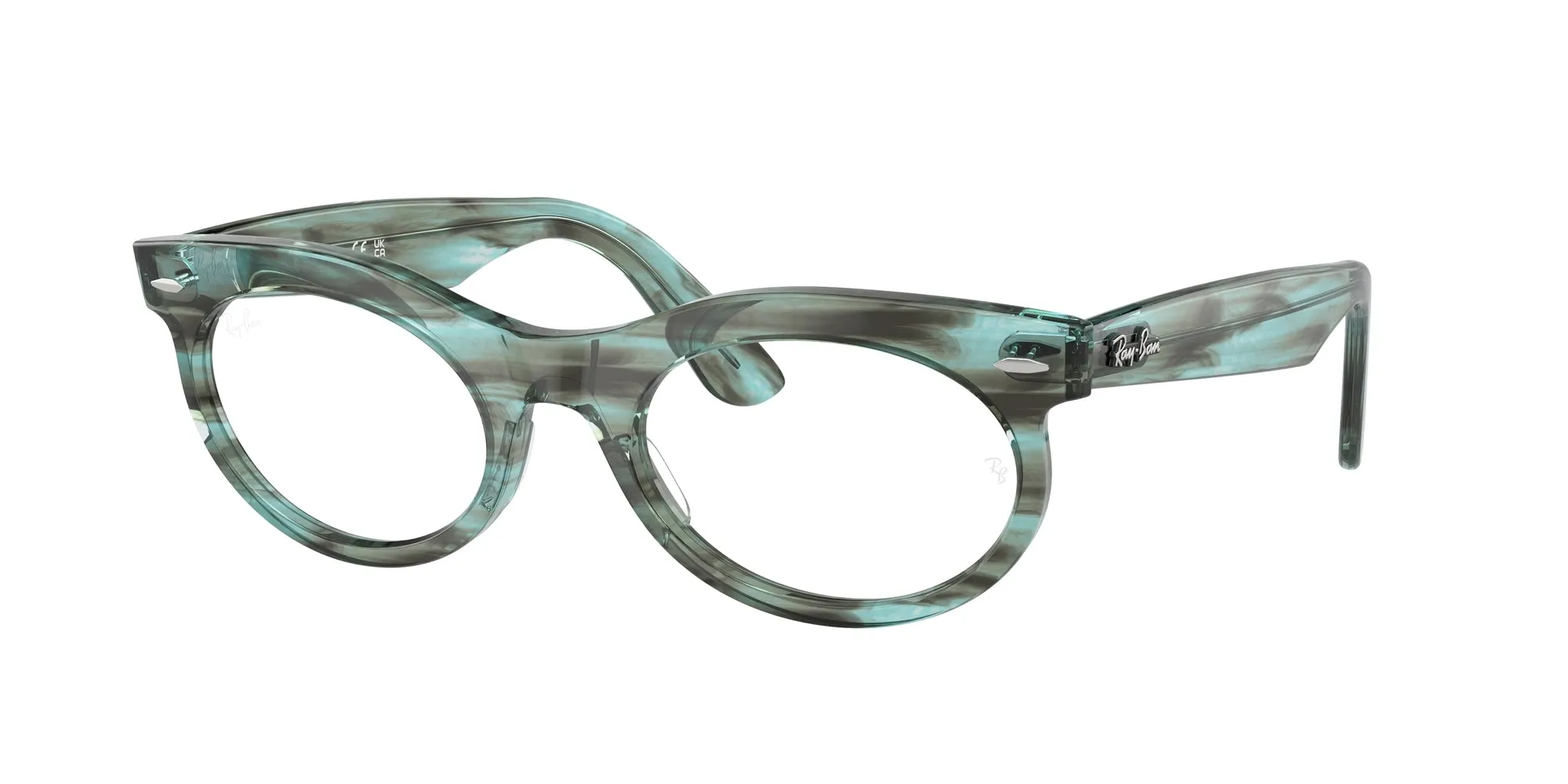 Ray - Ban RX2242V WAYFARER OVAL 8362 Montature da vista Acetato Verde Trasparente Rotonda Normale - immagine 1