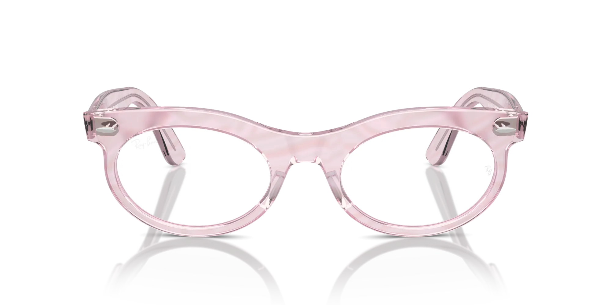 Ray - Ban RX2242V WAYFARER OVAL 8292 Montature da vista Acetato Viola Trasparente Rotonda Normale - immagine 3